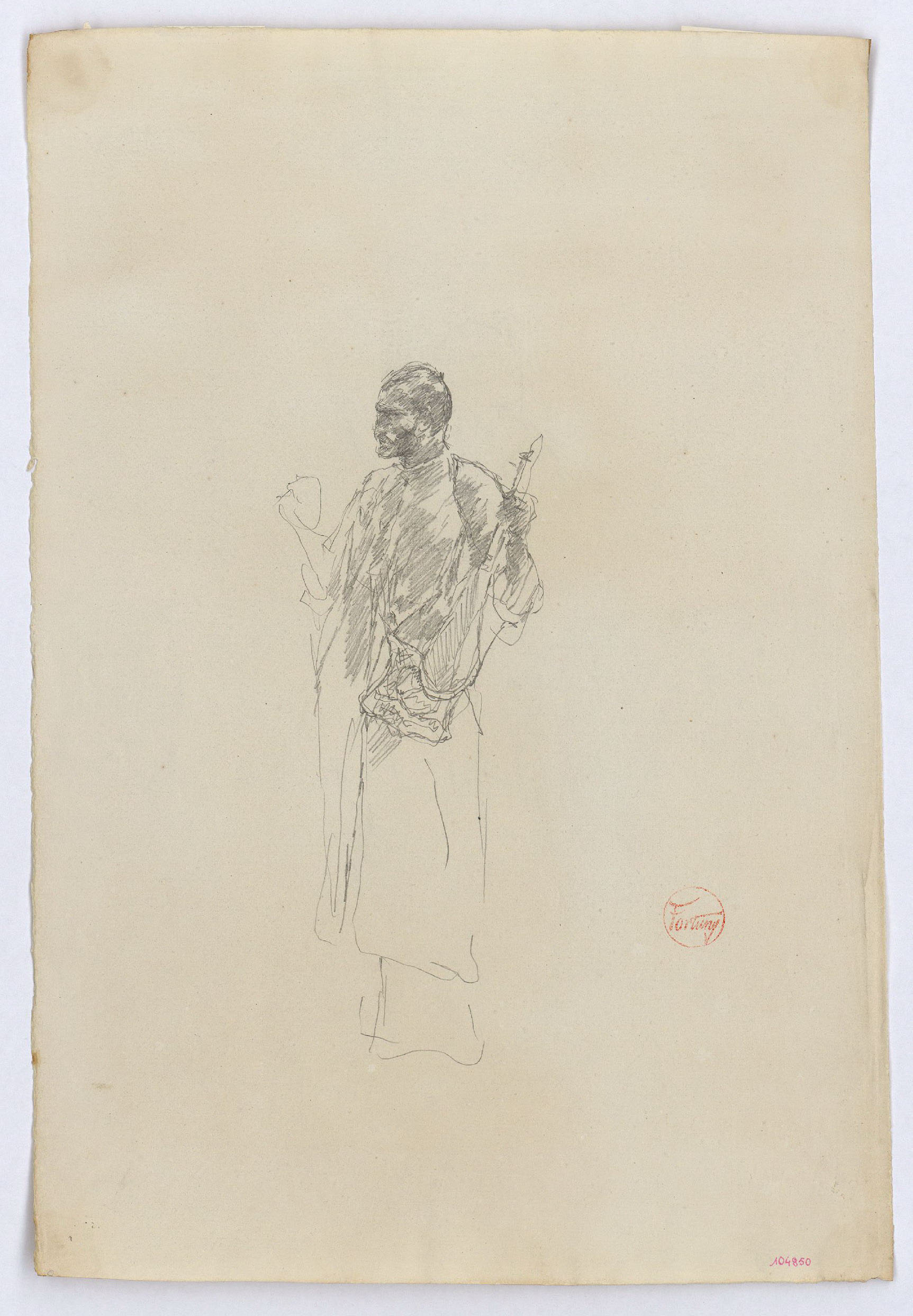 image for: Marià Fortuny - Estudi per al quadre «Músics àrabs» - Cap a 1872