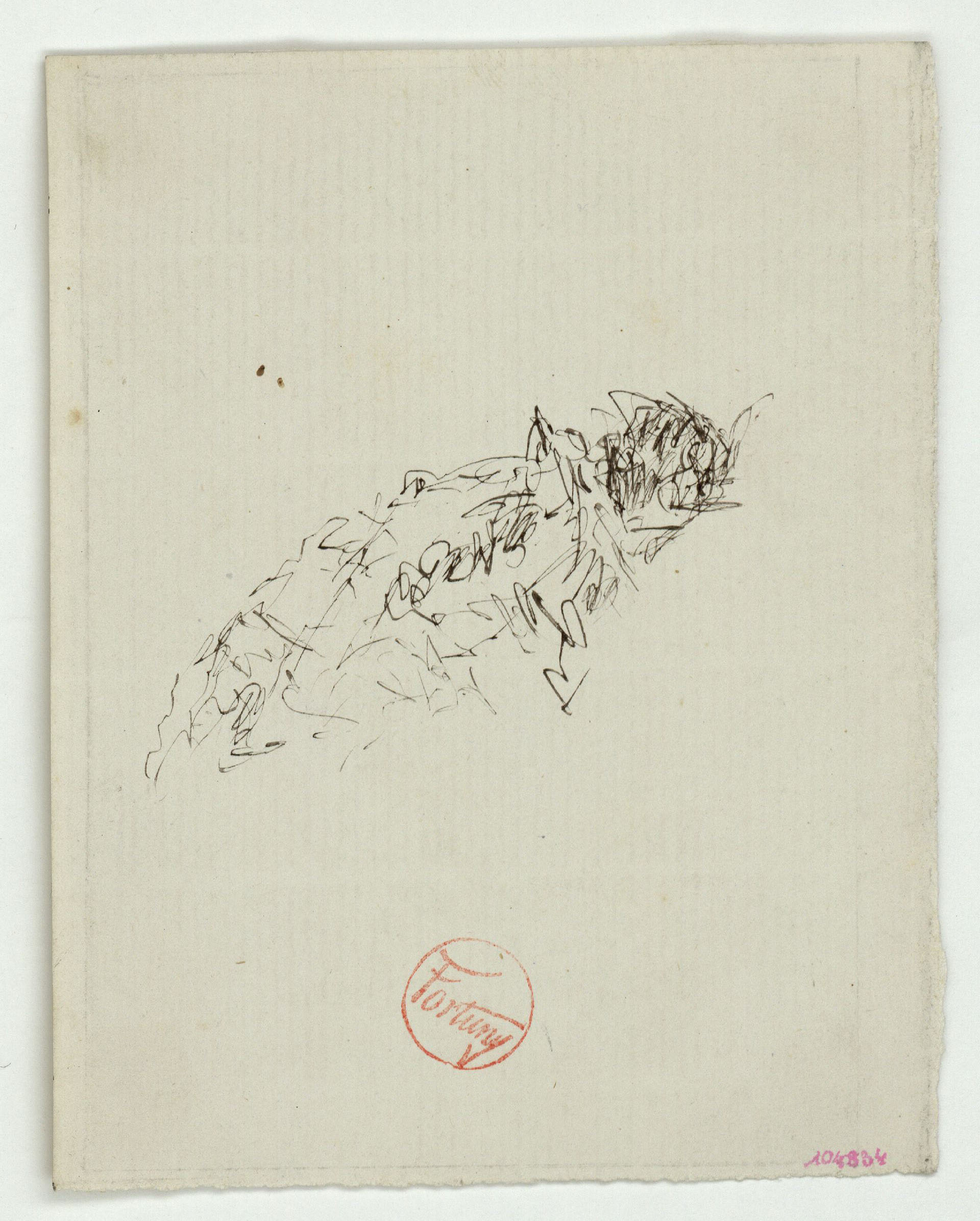 image for: Marià Fortuny - Estudi per al quadre «Platja de Portici» - Cap a 1867-1874