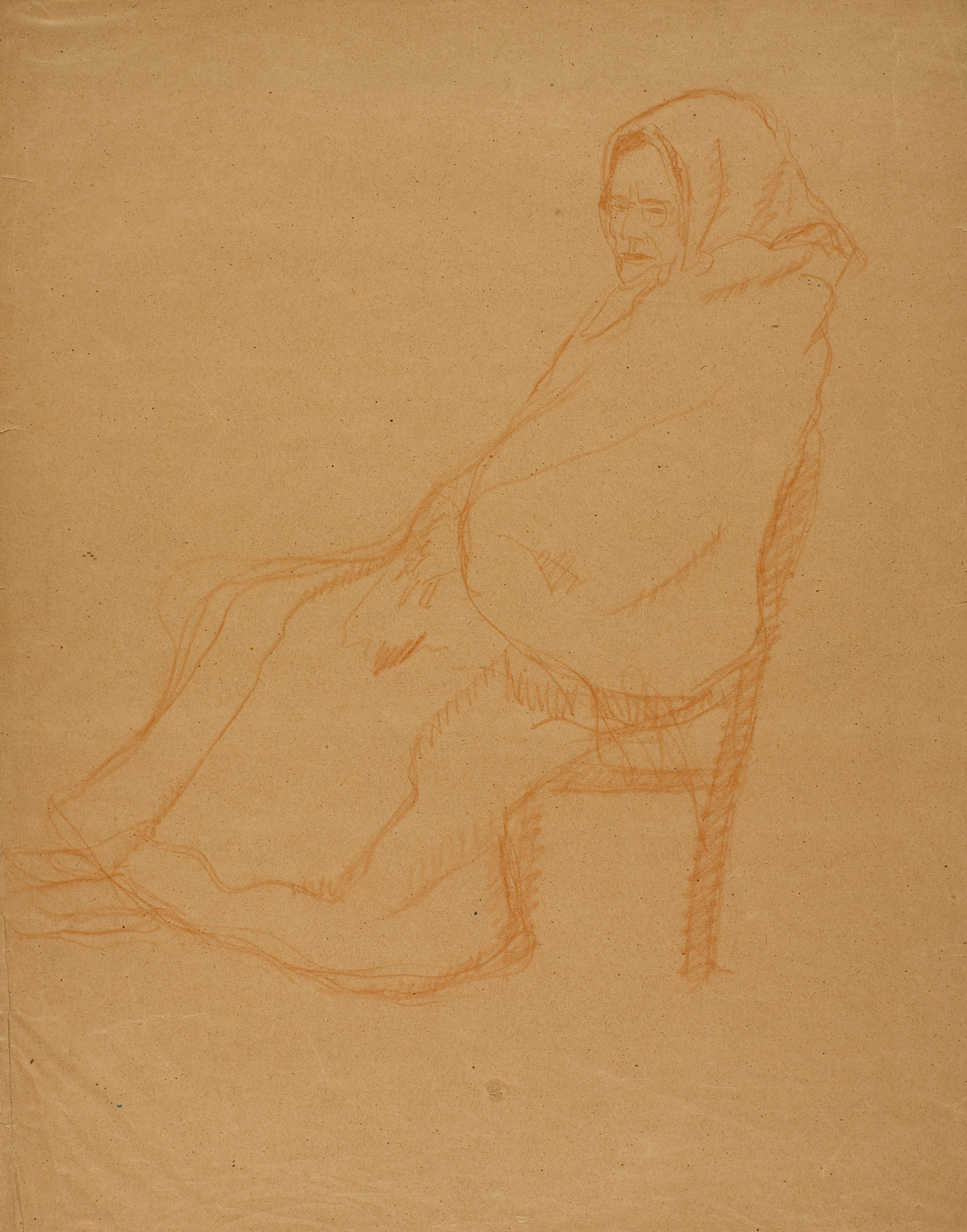 image for: Joaquim Biosca - Vella asseguda - Entre 1910-1920