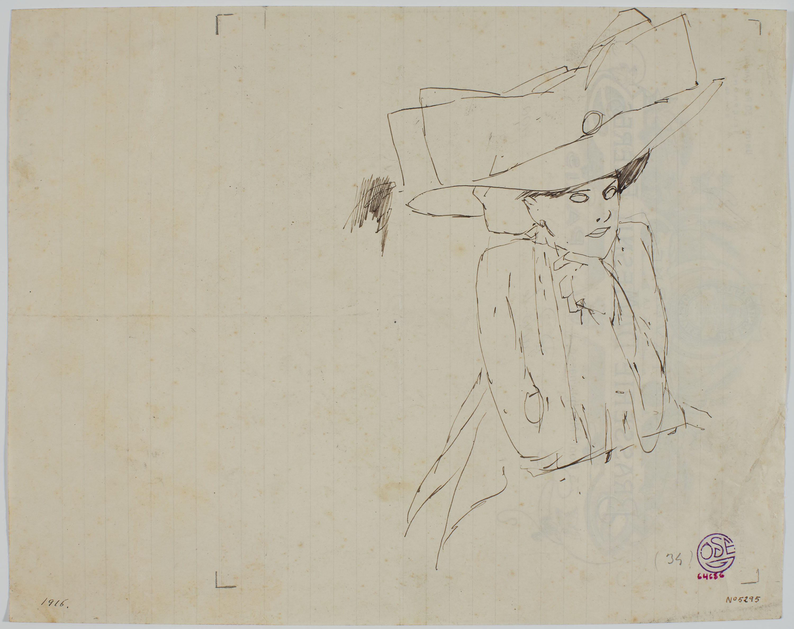 image for: Francesc Xavier Gosé - Dama enutjada - Cap a 1906-1909