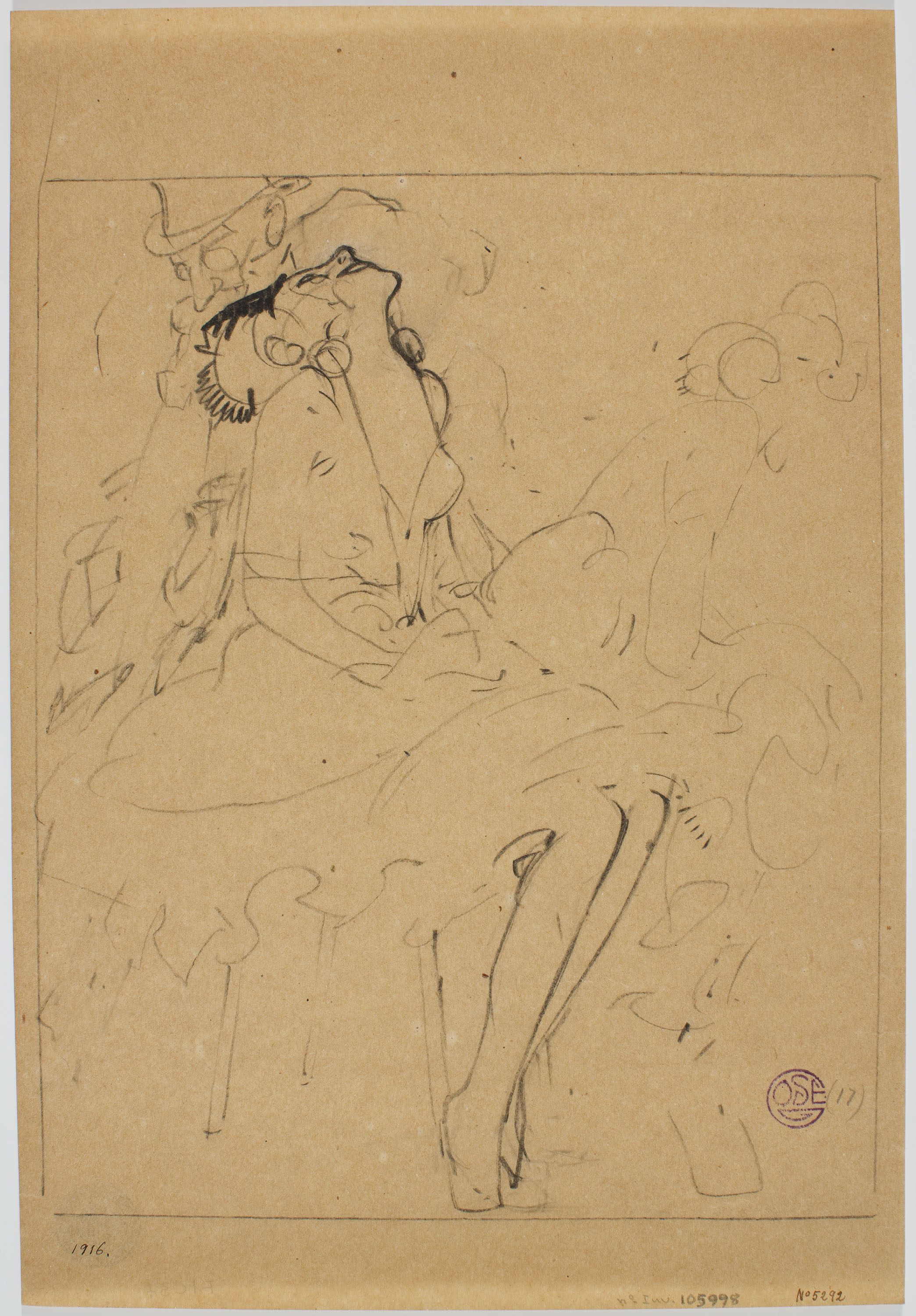 image for: Francesc Xavier Gosé - Escena de cabaret - Cap a 1900