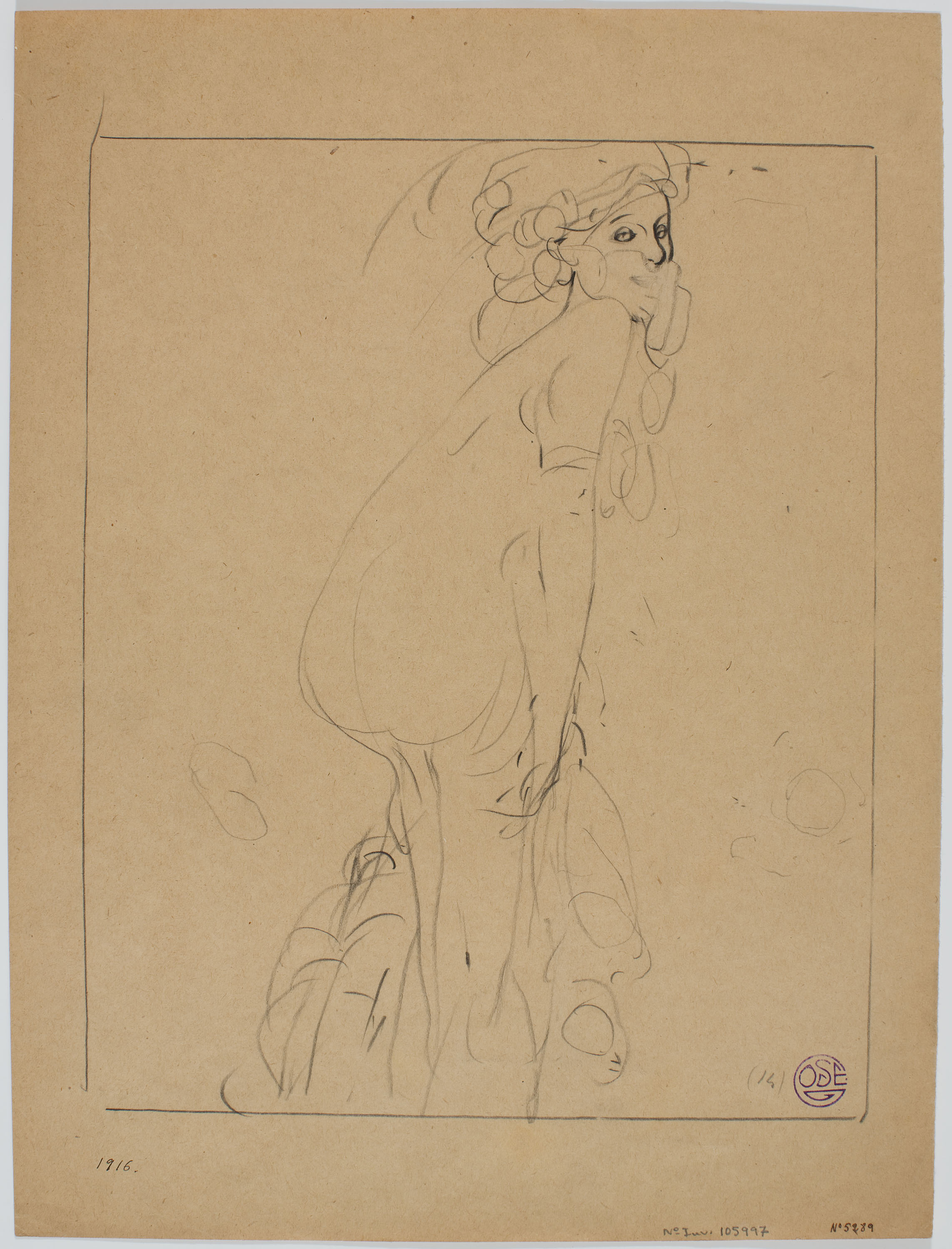 image for: Francesc Xavier Gosé - Dama despullant-se - Cap a 1900