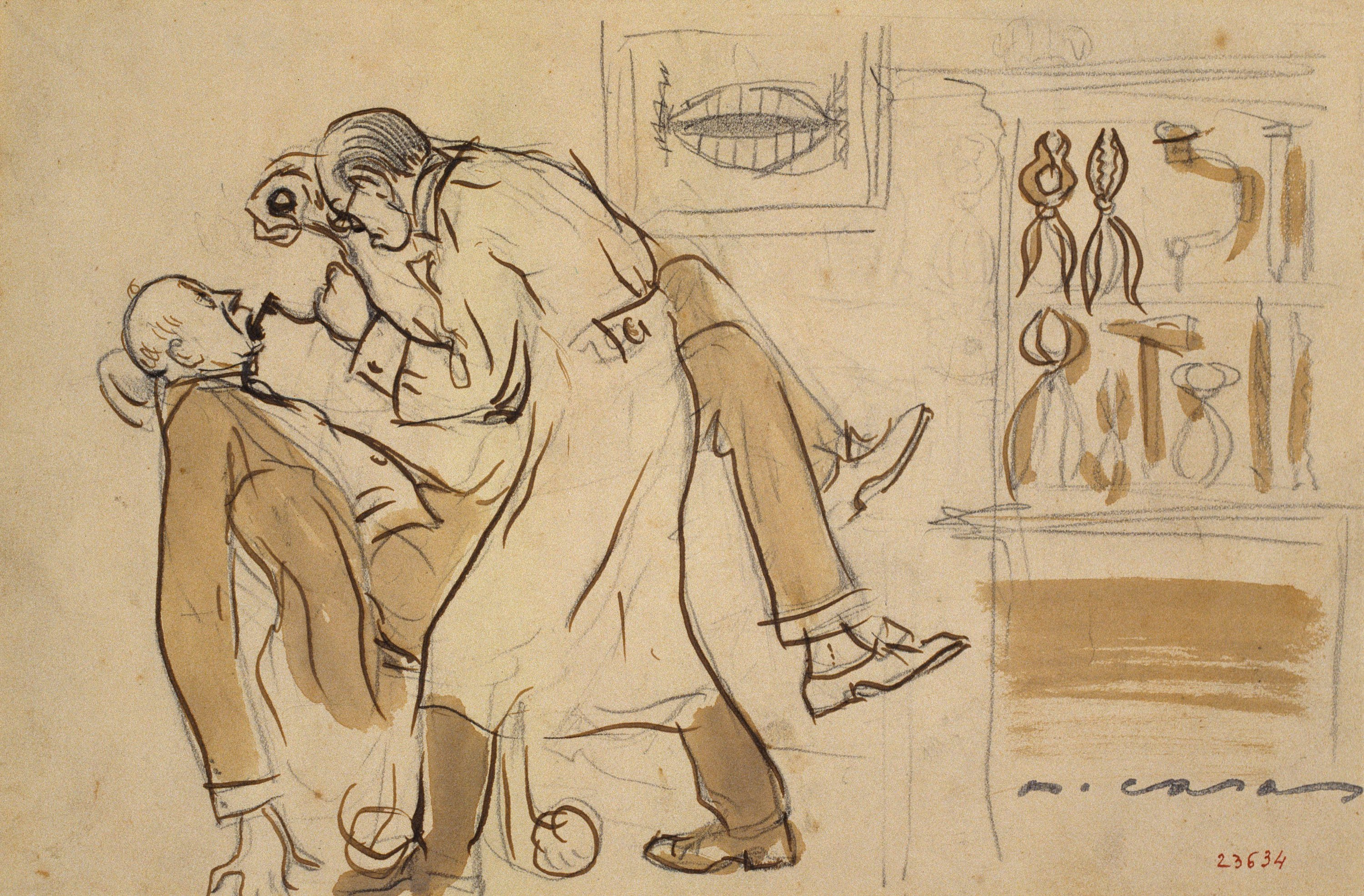 image for: Ramon Casas - Mr. Deering al dentista - Cap a 1909