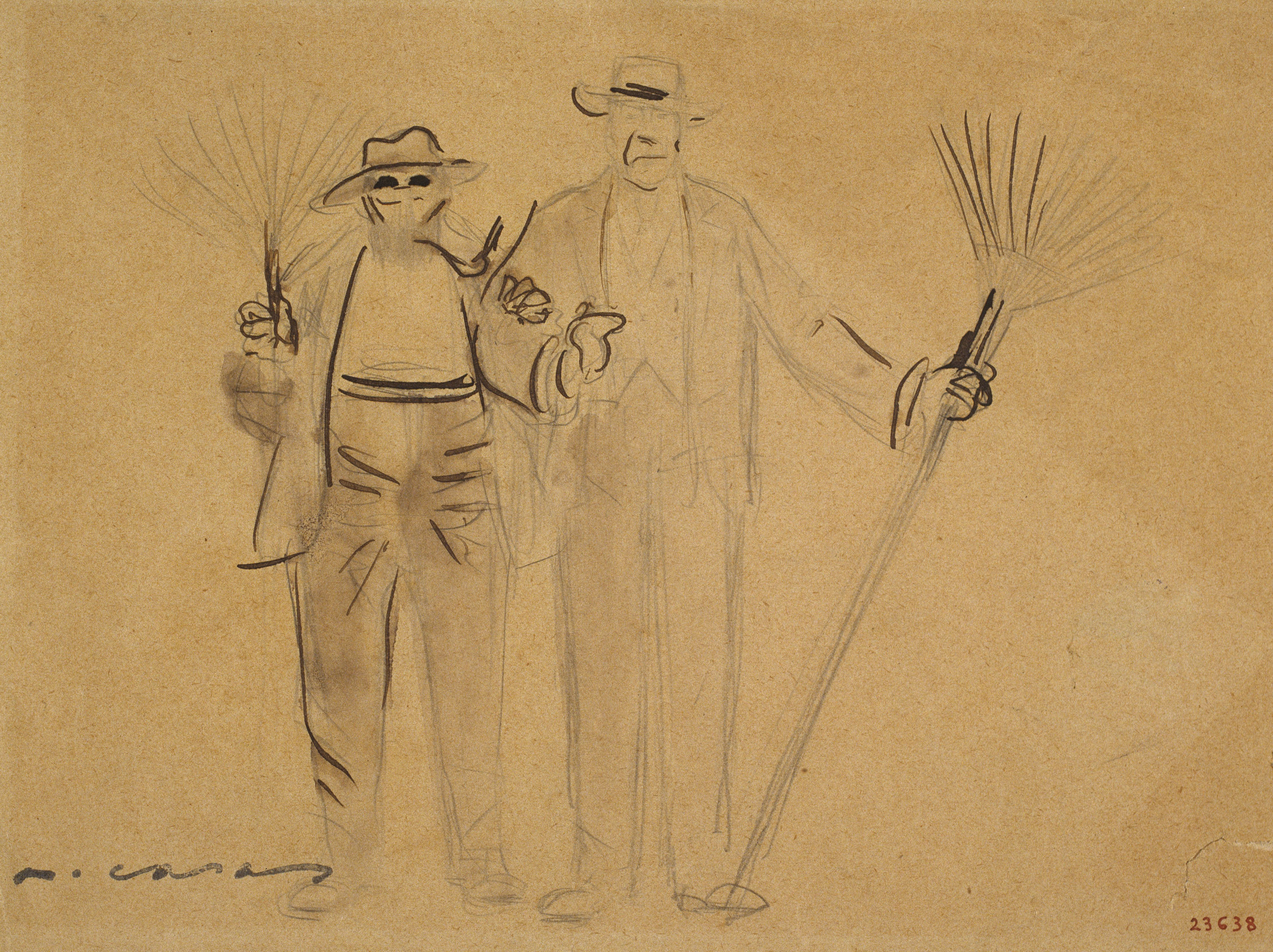image for: Ramon Casas - Autoretrat amb Mr. Deering - Cap a 1909