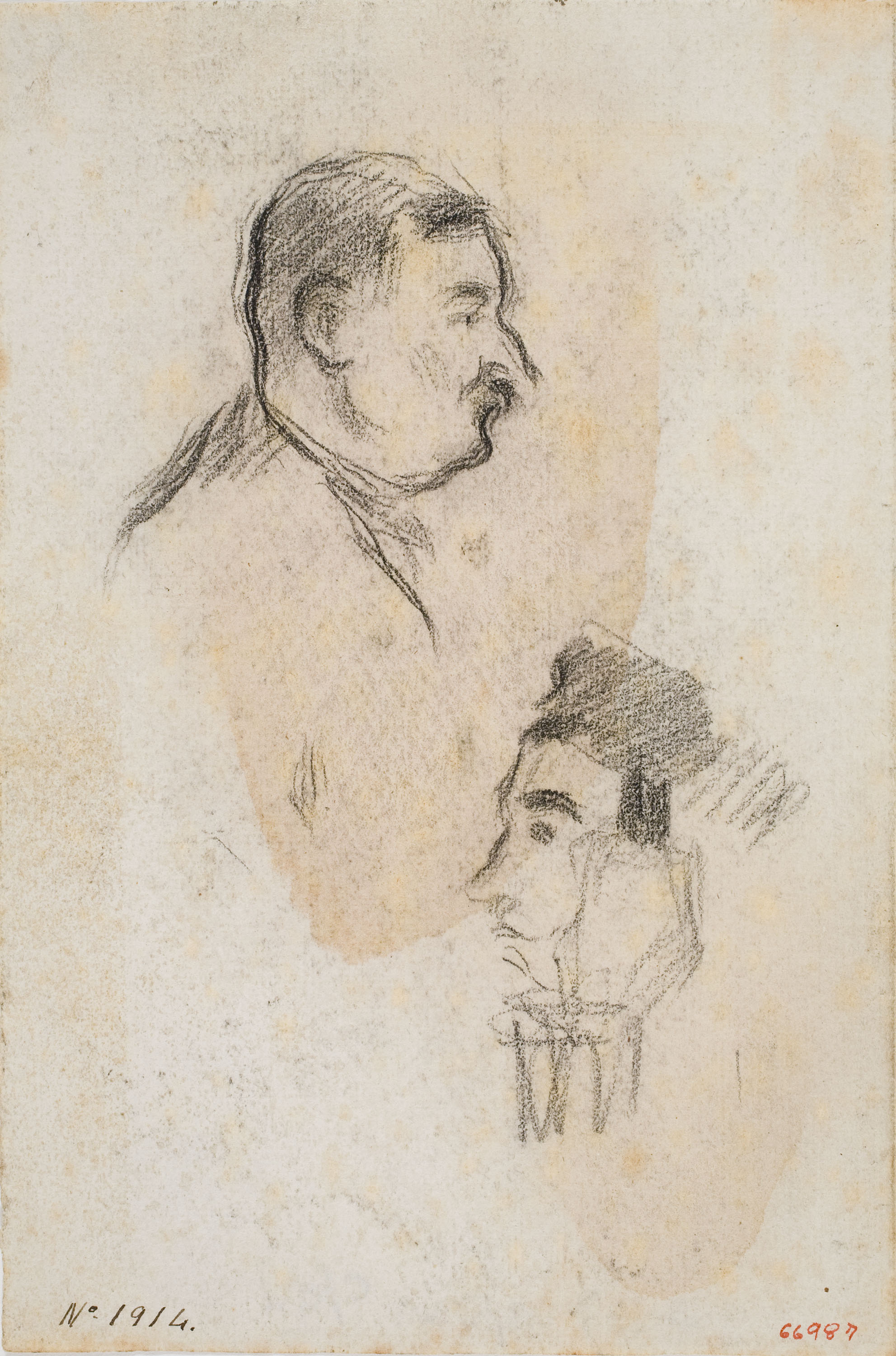 image for: Isidre Nonell - Apunt de figures - Cap a 1894