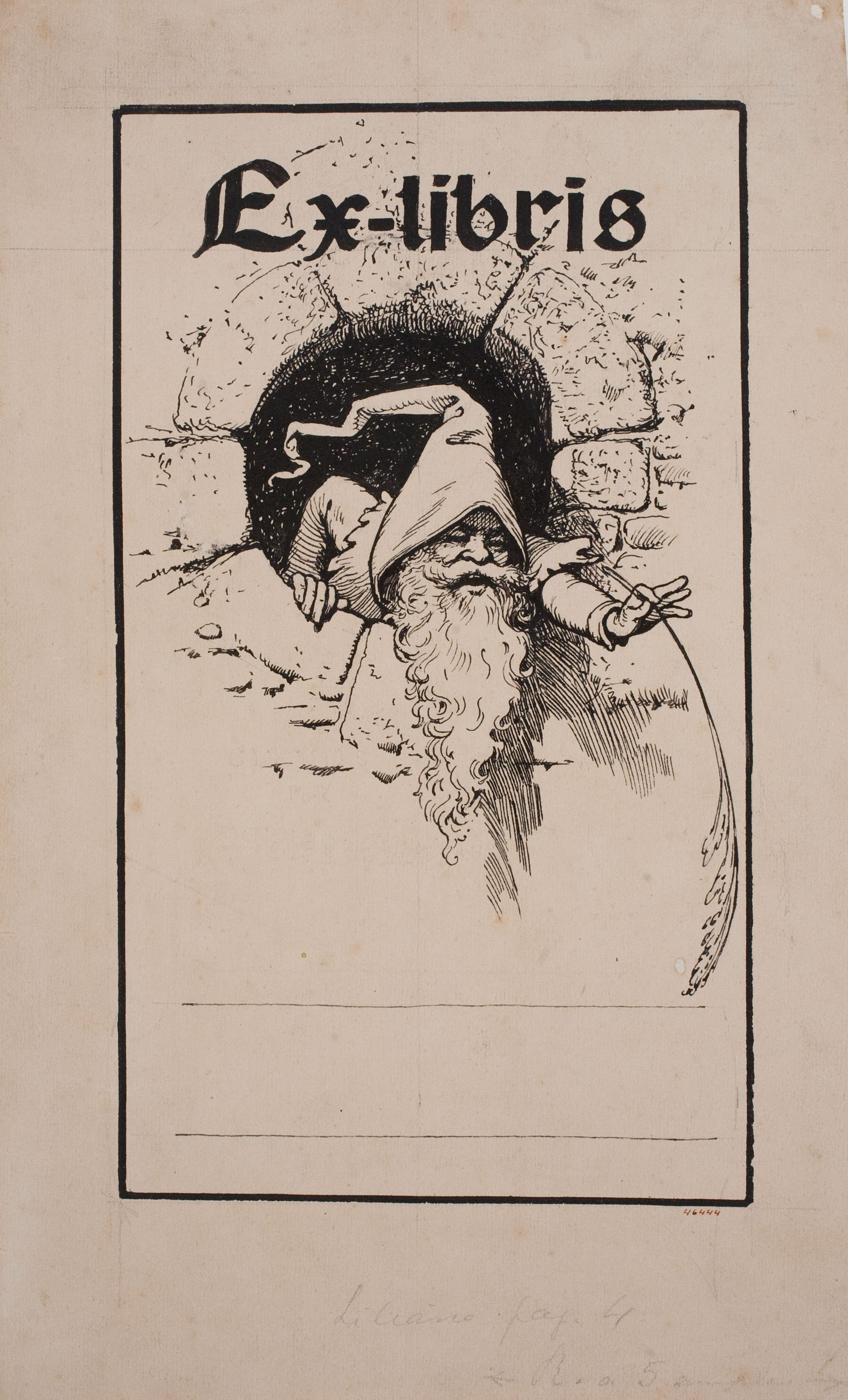 image for: Apel·les Mestres - Ex-libris del poema «Liliana» d&#039;Apel·les Mestres - Cap a 1907