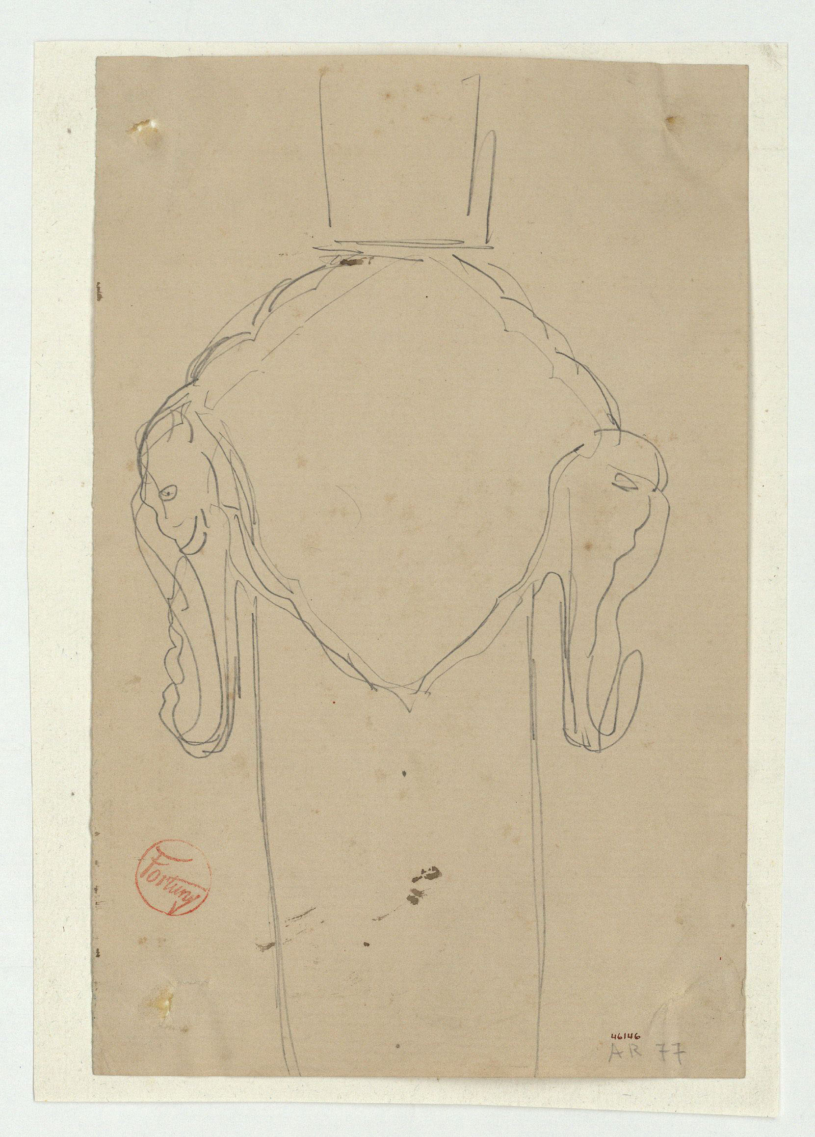 image for: Marià Fortuny - Guarnició d&#039;espasa d&#039;estil musulmà - Cap a 1870-1872