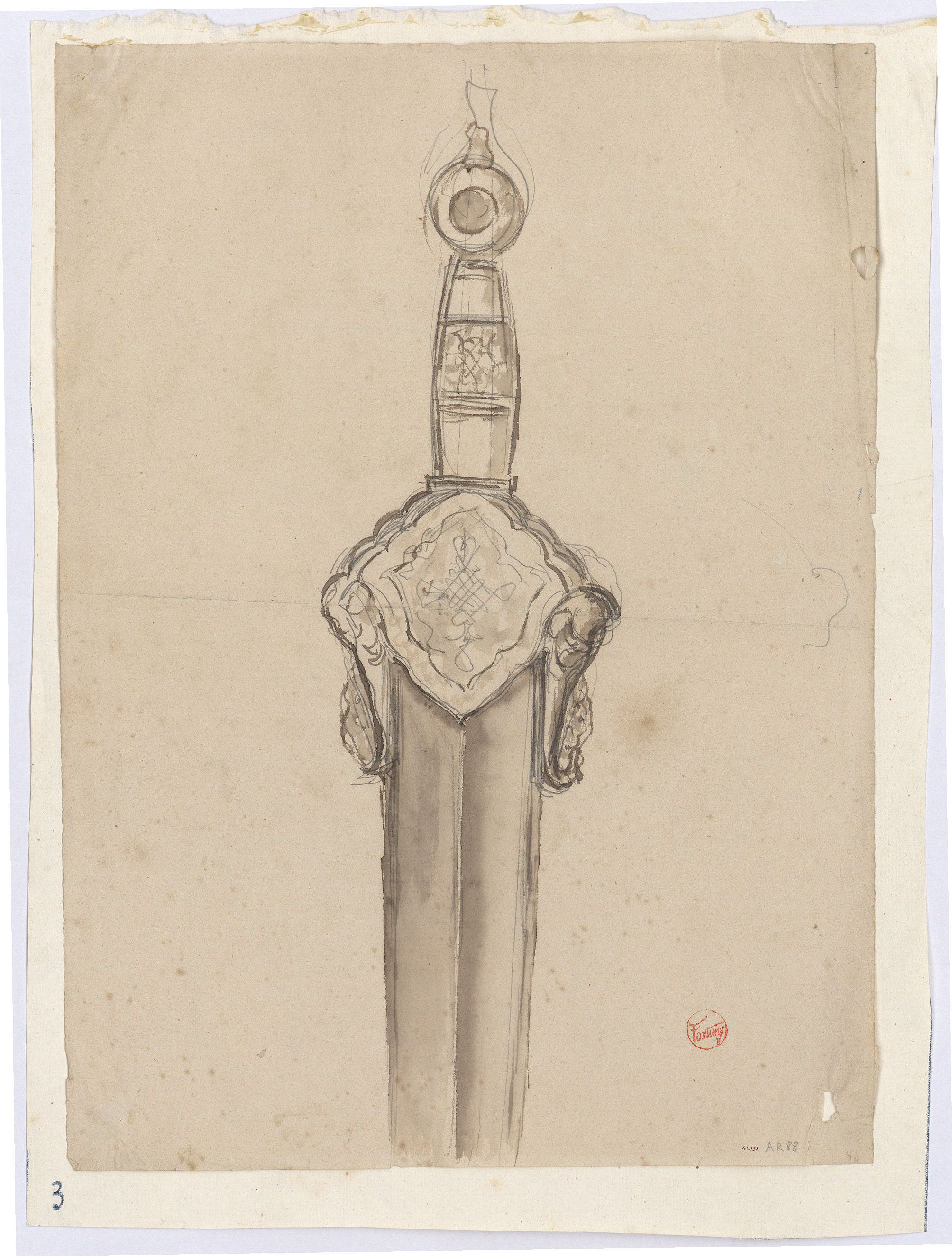 image for: Marià Fortuny - Espasa d&#039;estil musulmà - Cap a 1867-1872