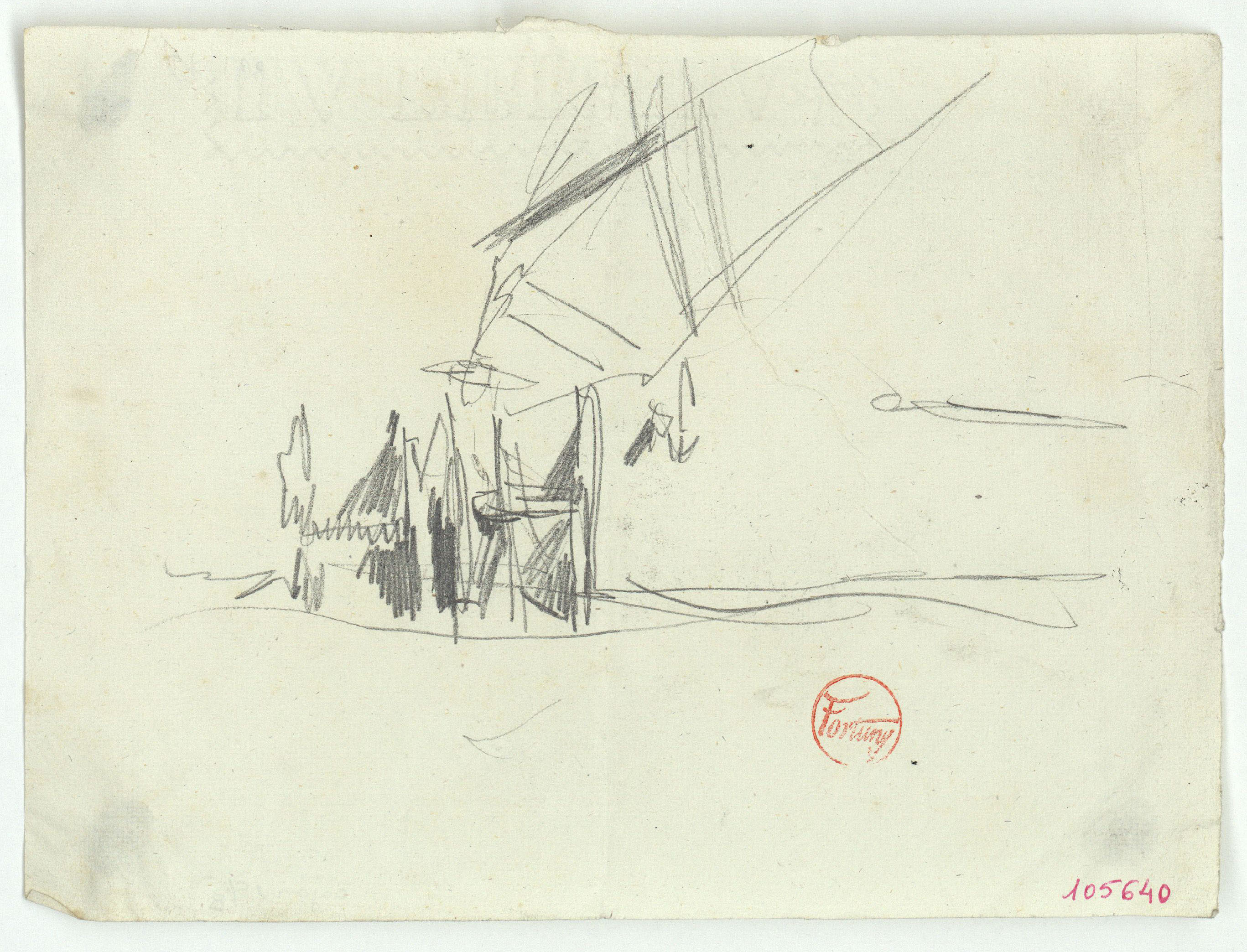 image for: Marià Fortuny - Croquis inconcret - Cap a 1867-1874