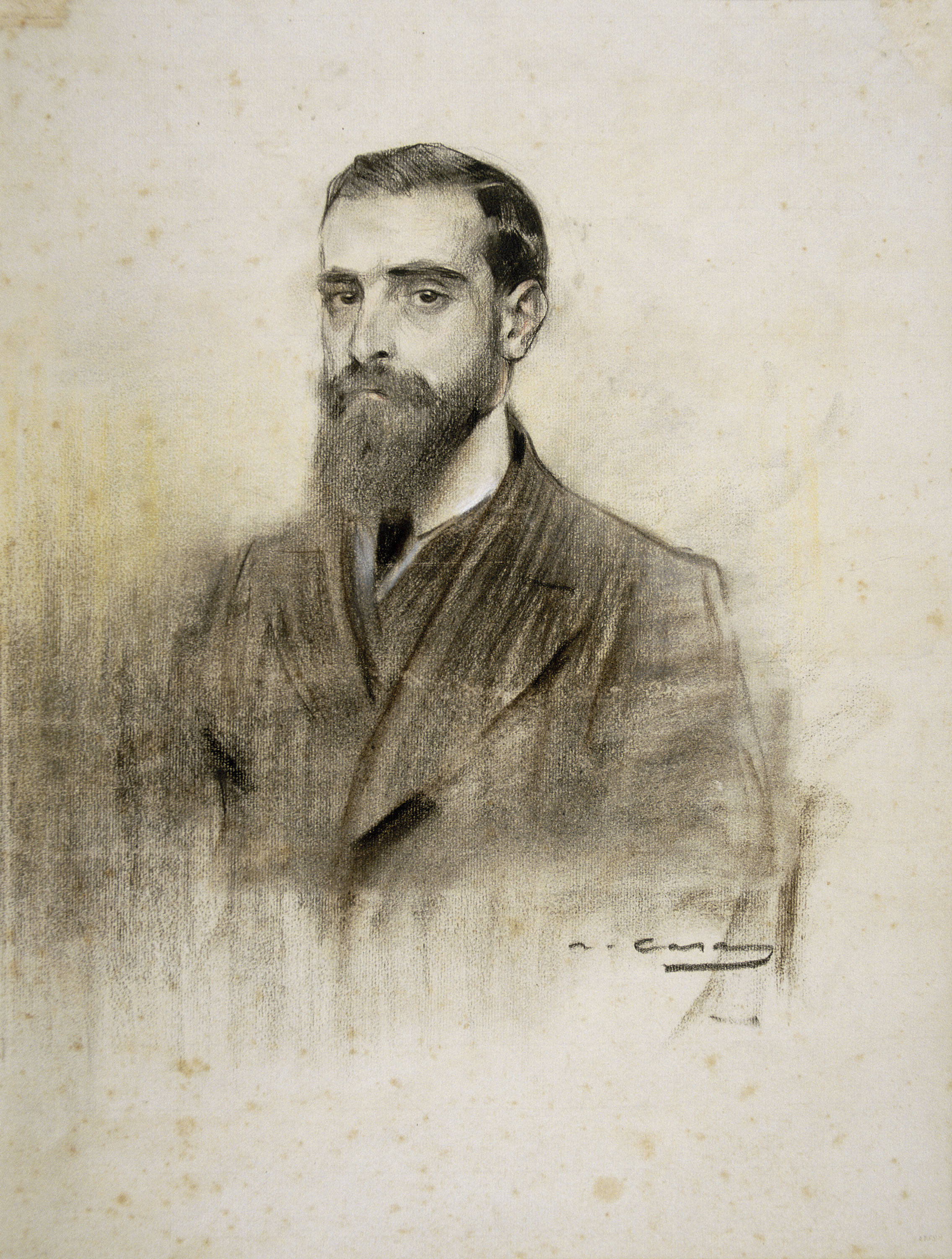 image for: Ramon Casas - Retrat de Francesc Cambó - Cap a 1906
