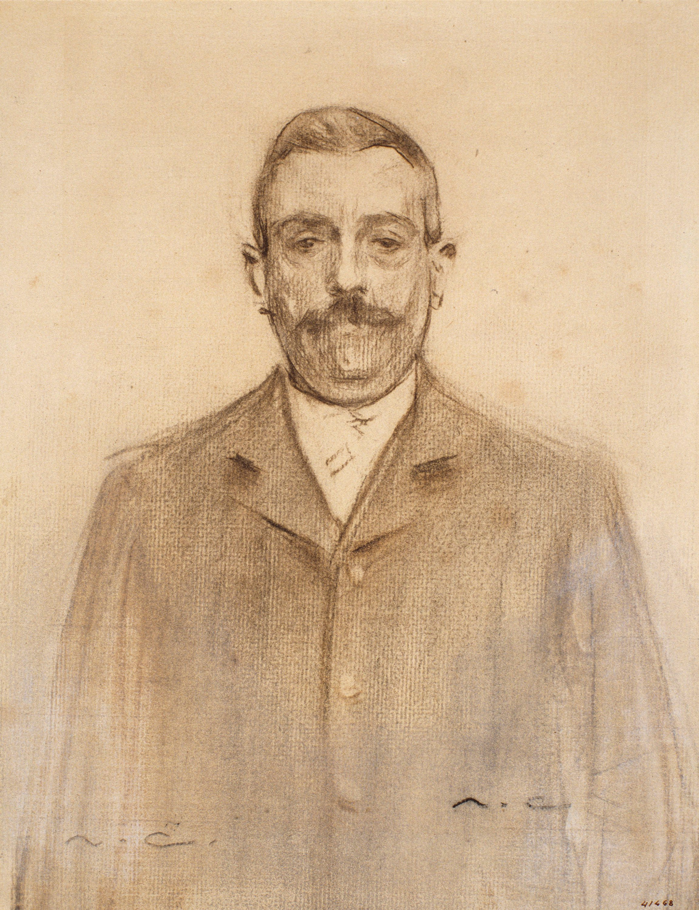 image for: Ramon Casas - Retrat de Raimon Casellas - Cap a 1897-1899