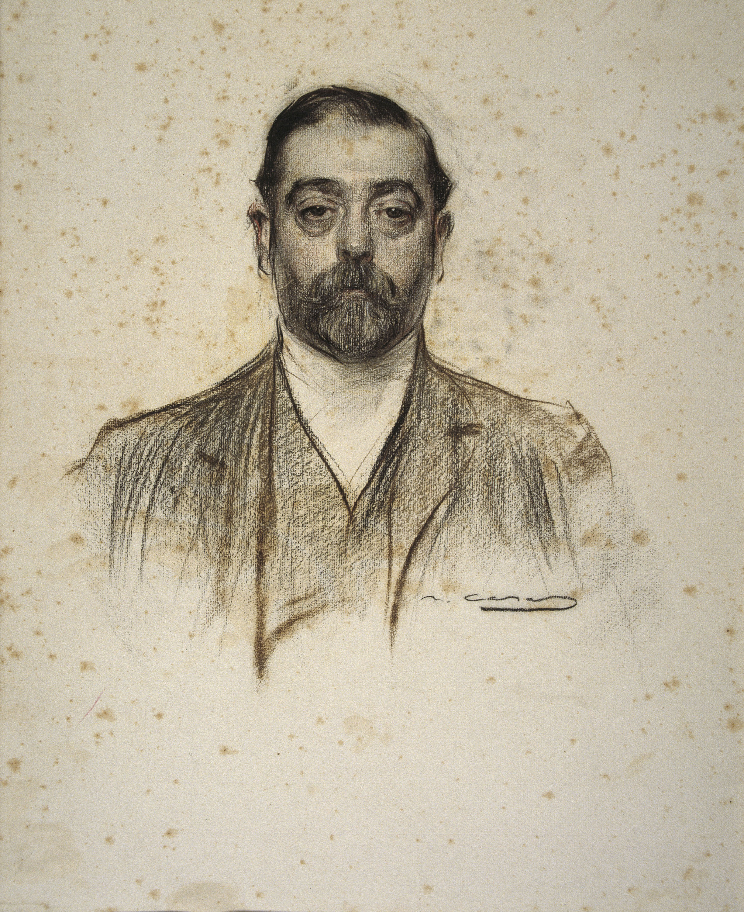 image for: Ramon Casas - Retrat d&#039;Emili Cabot - Cap a 1905-1908