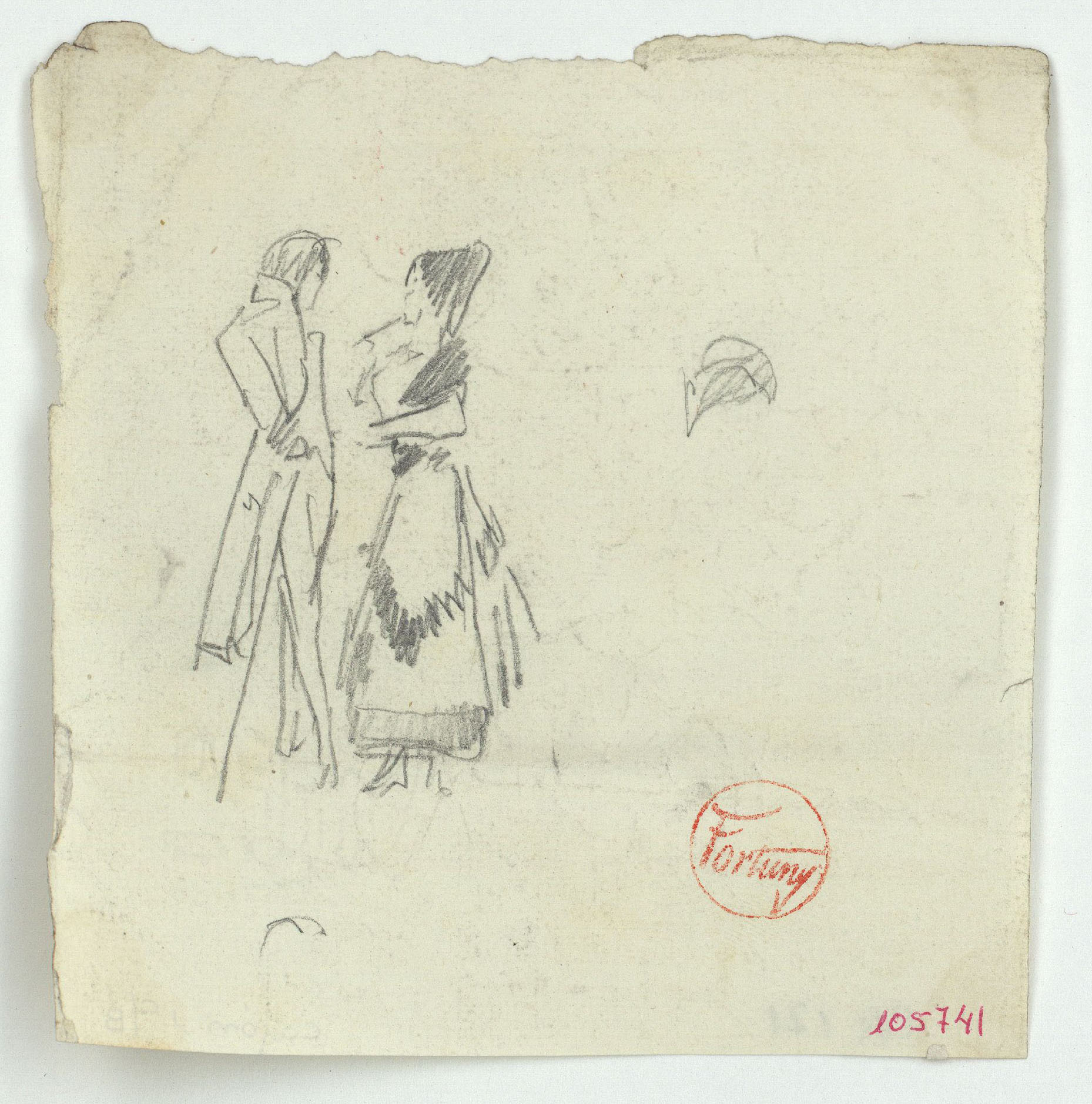 image for: Marià Fortuny - Parella del segle XVIII - Cap a 1871