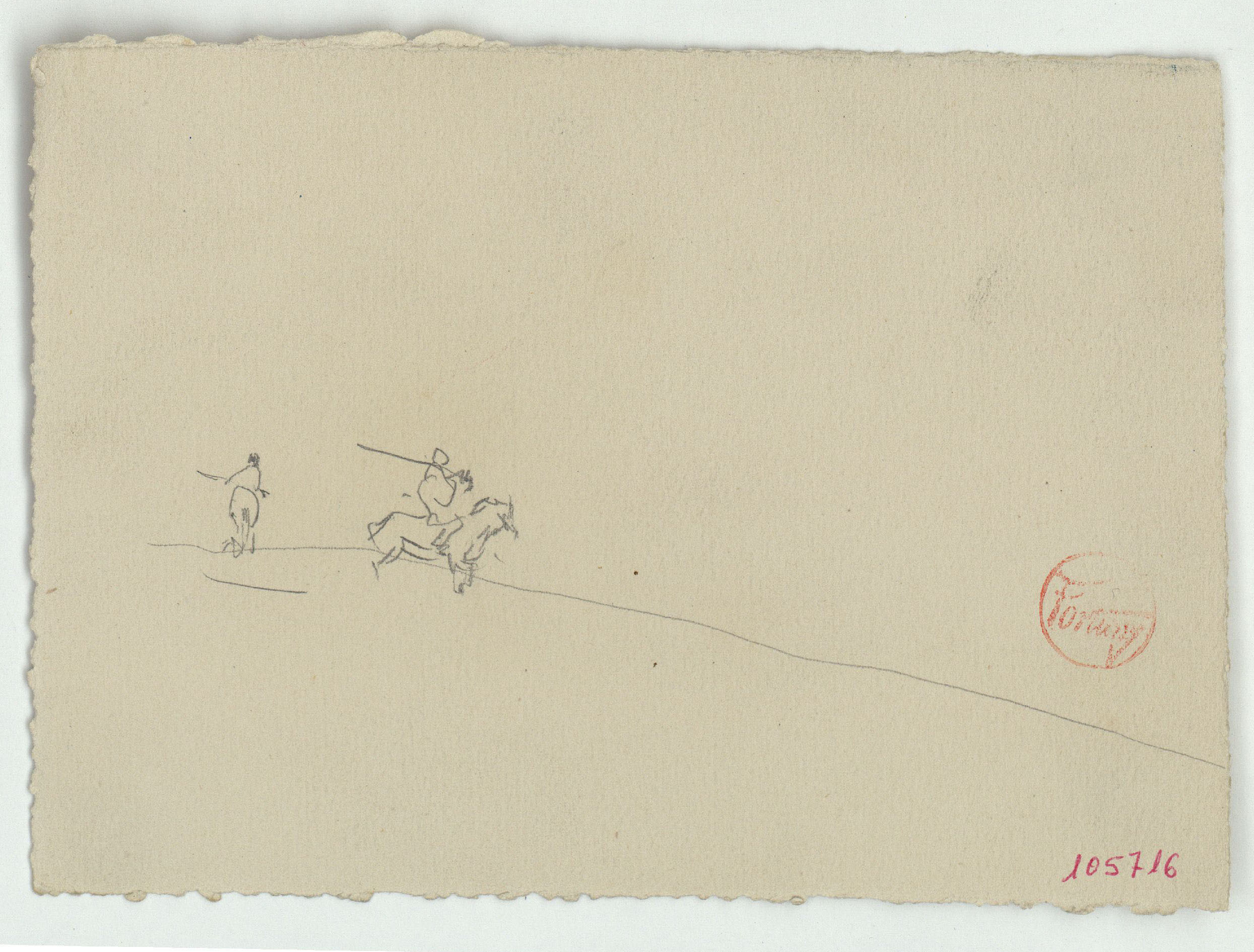 image for: Marià Fortuny - Genets marroquins a cavall - Cap a 1860-1862