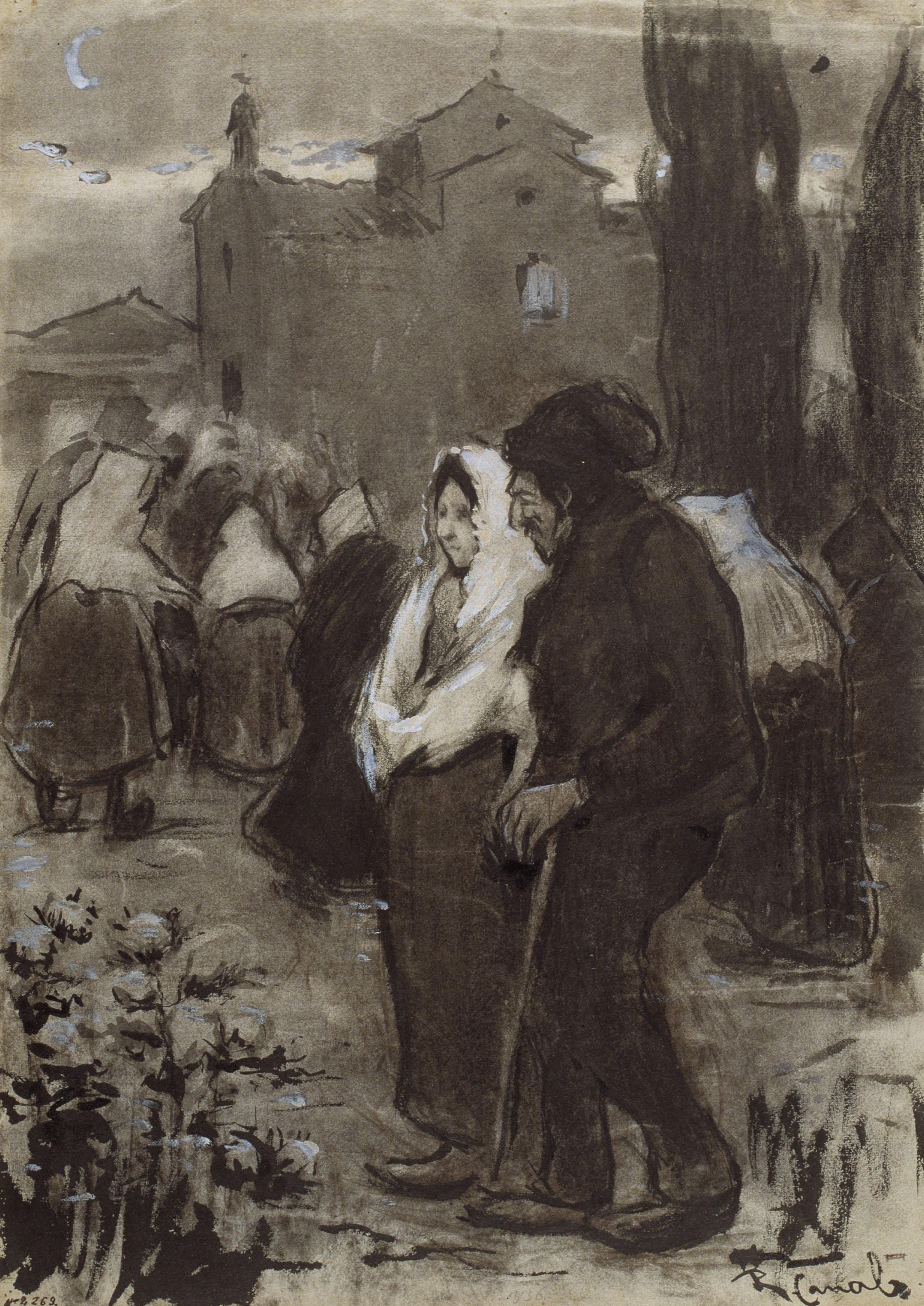 image for: Ricard Canals - Anant a la primera missa - 1896