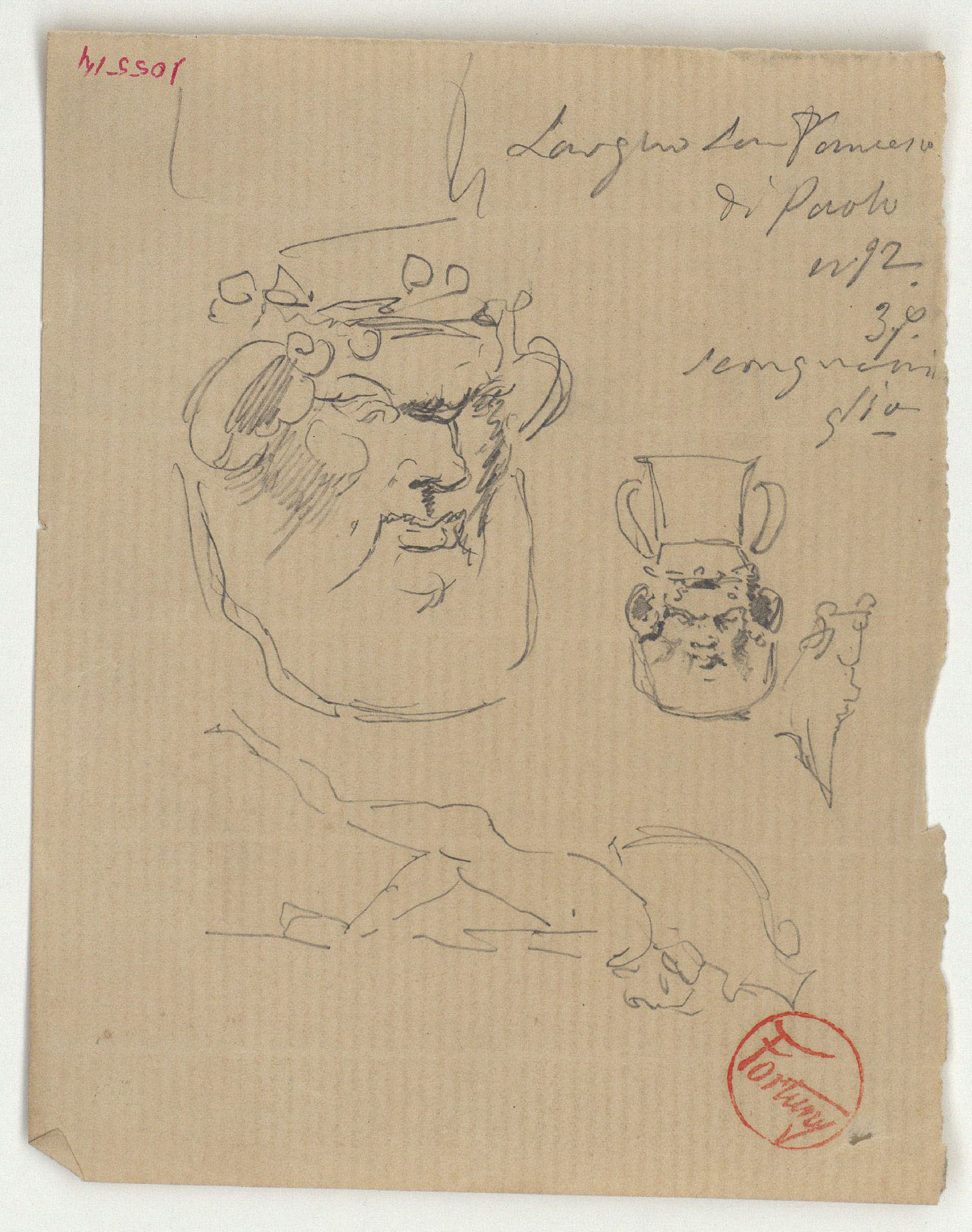 image for: Marià Fortuny - Vasos d&#039;estil clàssic - Cap a 1863-1867