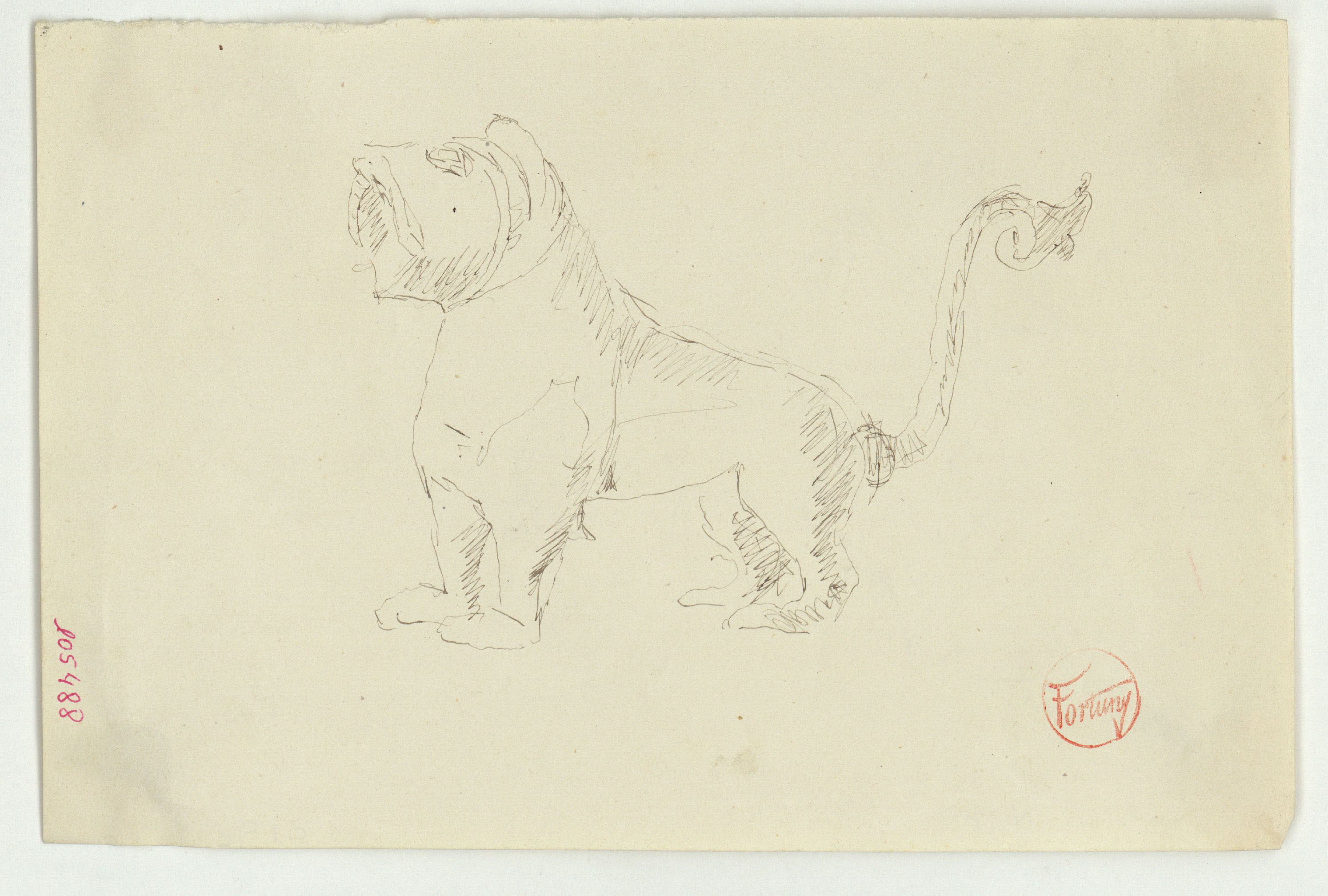 image for: Marià Fortuny - Motiu ornamental d&#039;estil persa - Cap a 1863-1872