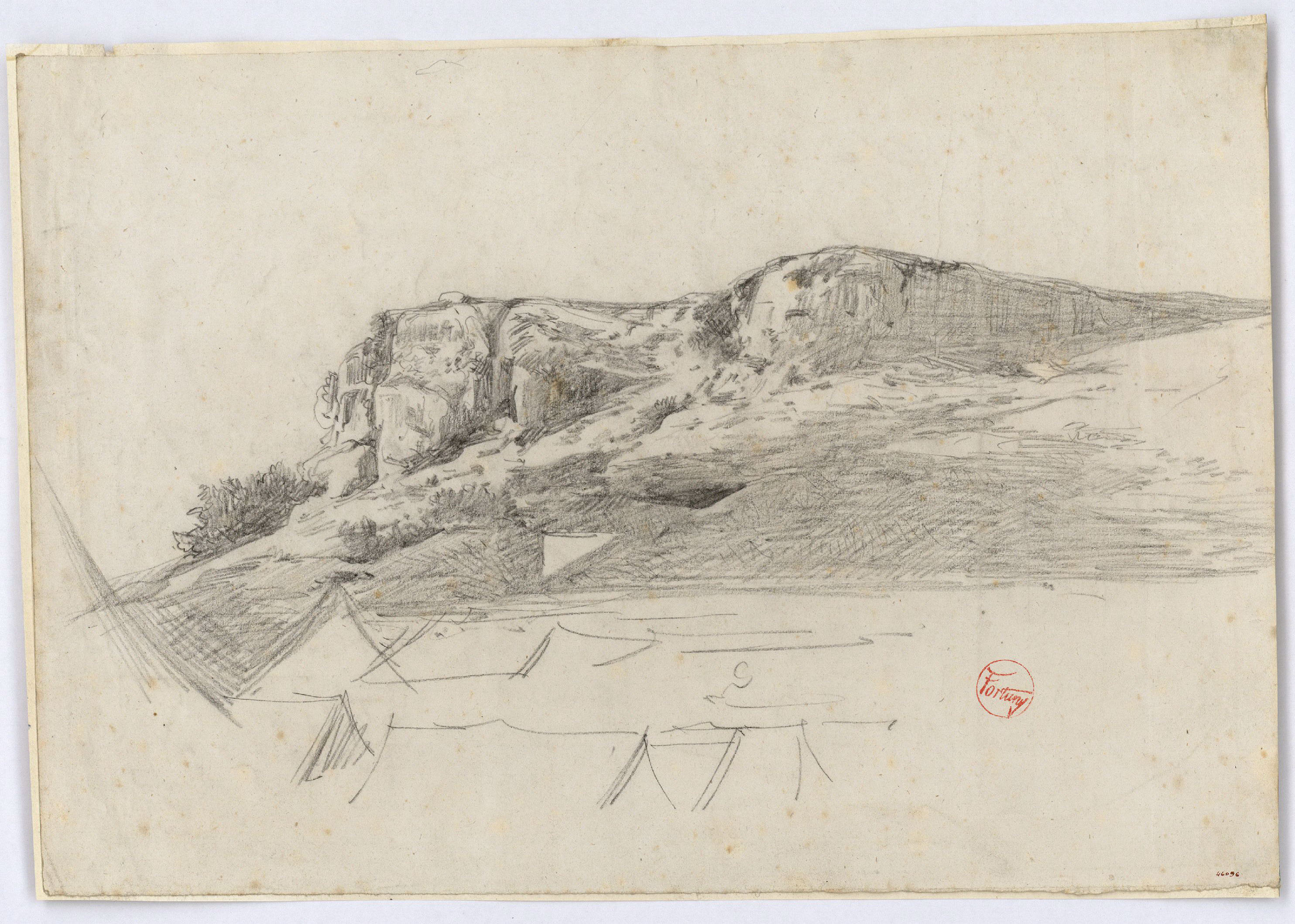 image for: Marià Fortuny - Paisatge marroquí amb campament - Cap a 1860-1862