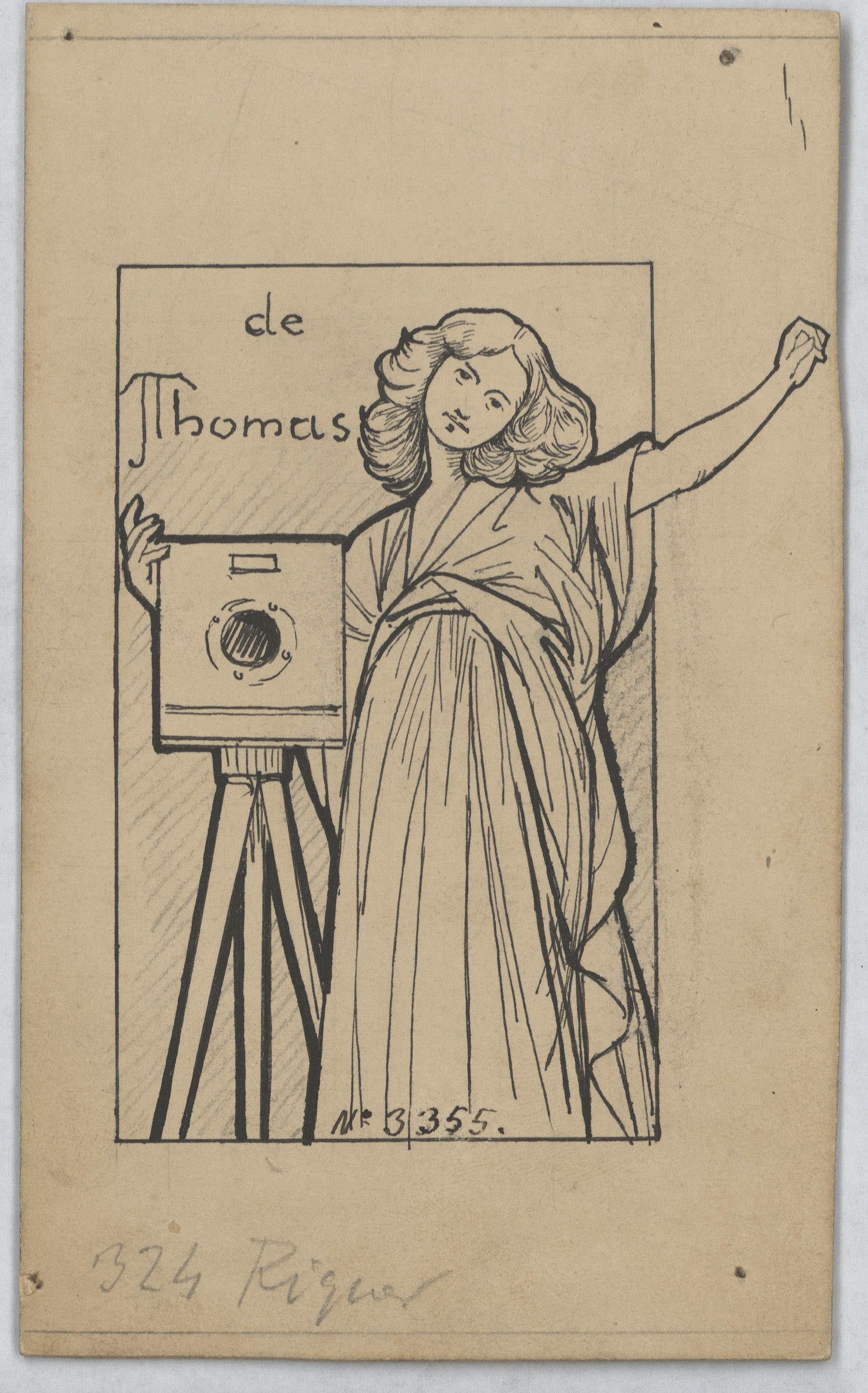 image for: Alexandre de Riquer - Segell de la casa Thomas - Cap a 1900