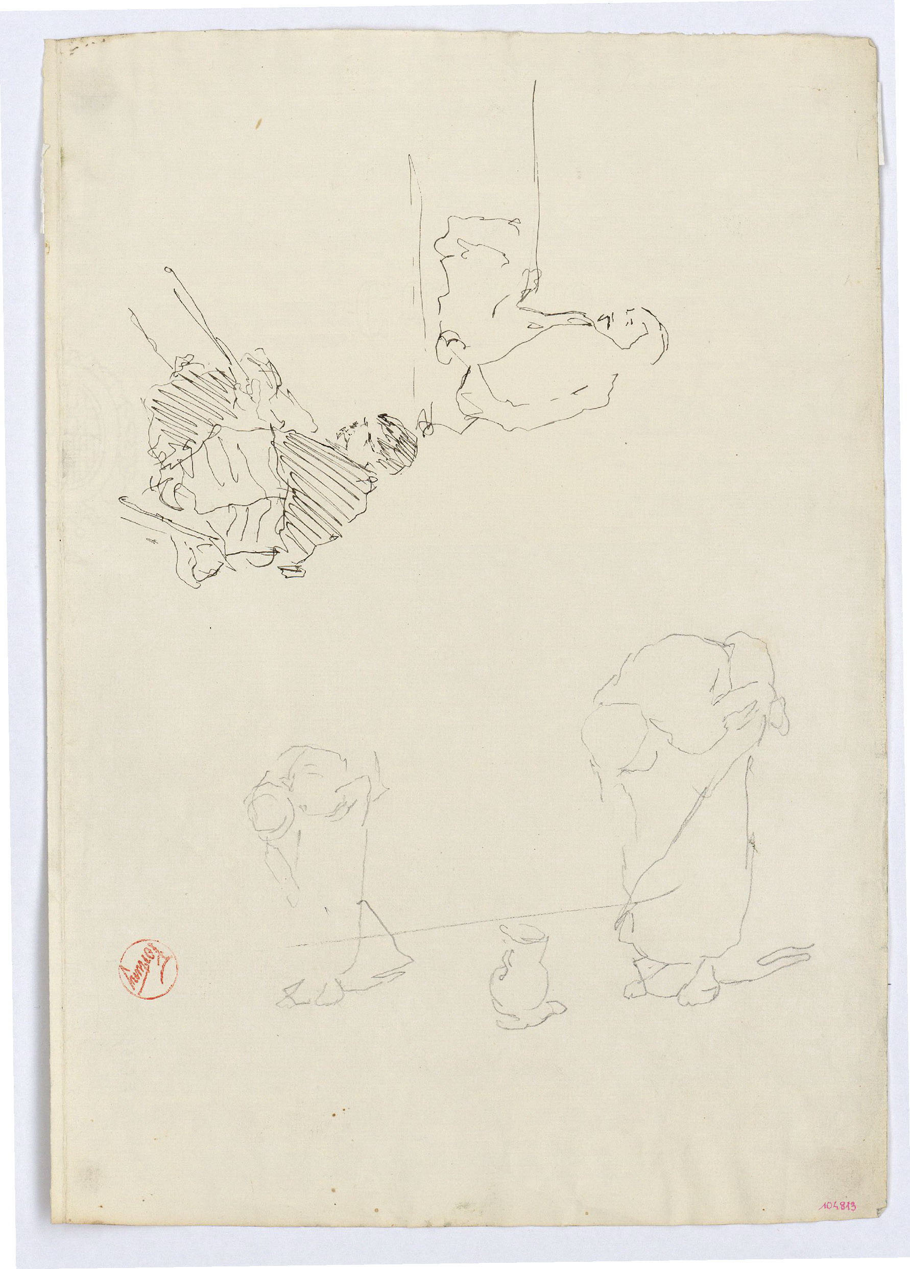 image for: Marià Fortuny - Estudi per al quadre «L&#039;esmolador de sabres» - Cap a 1872