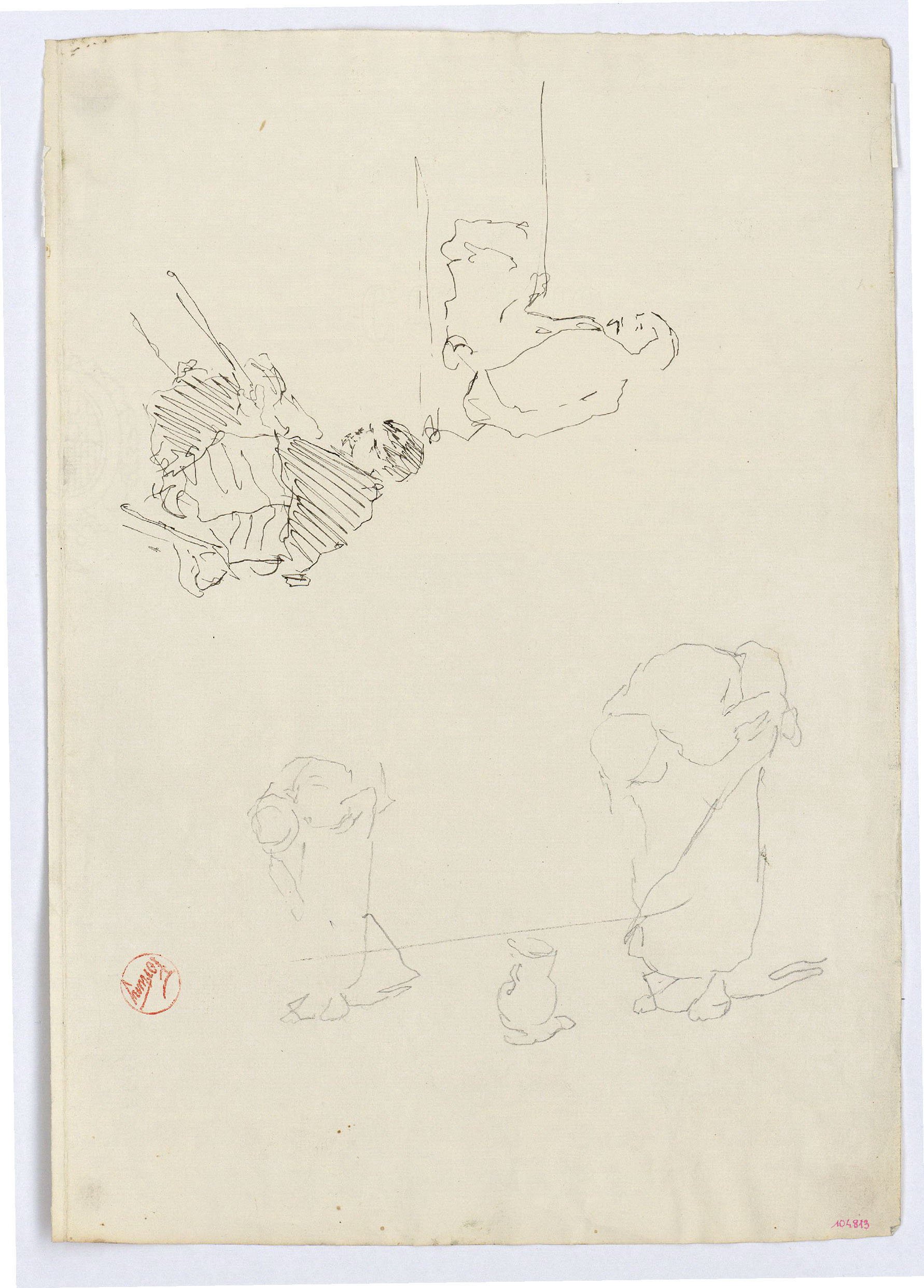 image for: Marià Fortuny - Estudi per al quadre «L&#039;esmolador de sabres» - Cap a 1872