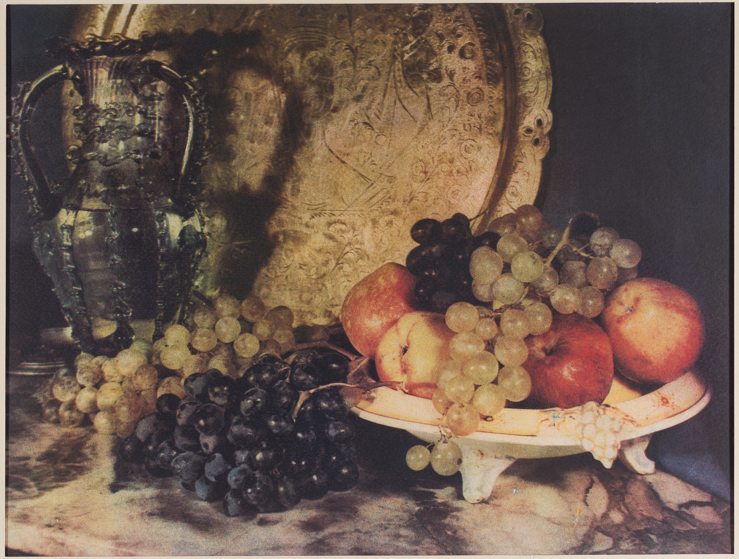 image for: Josep Maria Casals i Ariet - Natura morta amb safata, gerra de vidre i fruita - No datat