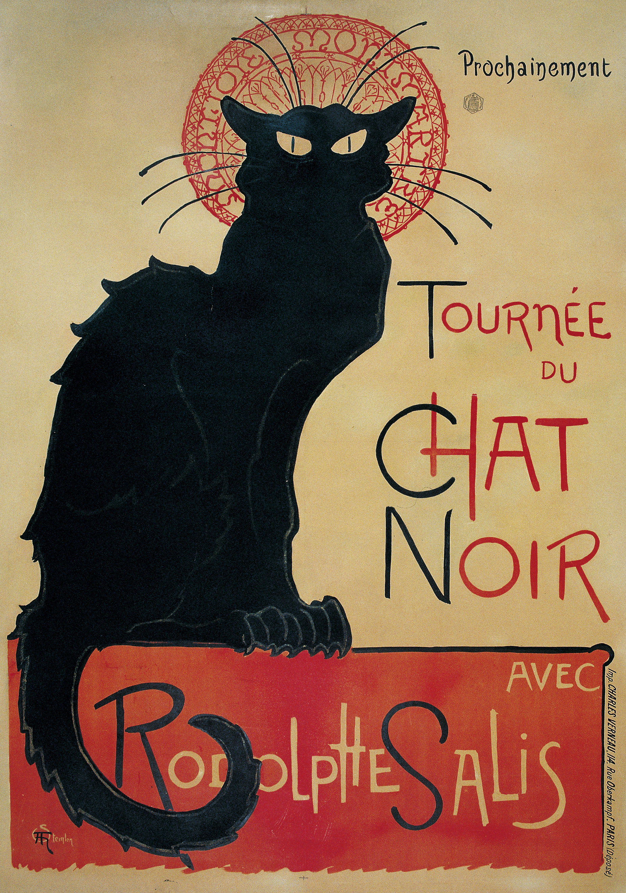 image for: Théophile Alexandre Steinlen - Tournée du Chat Noir - 1896