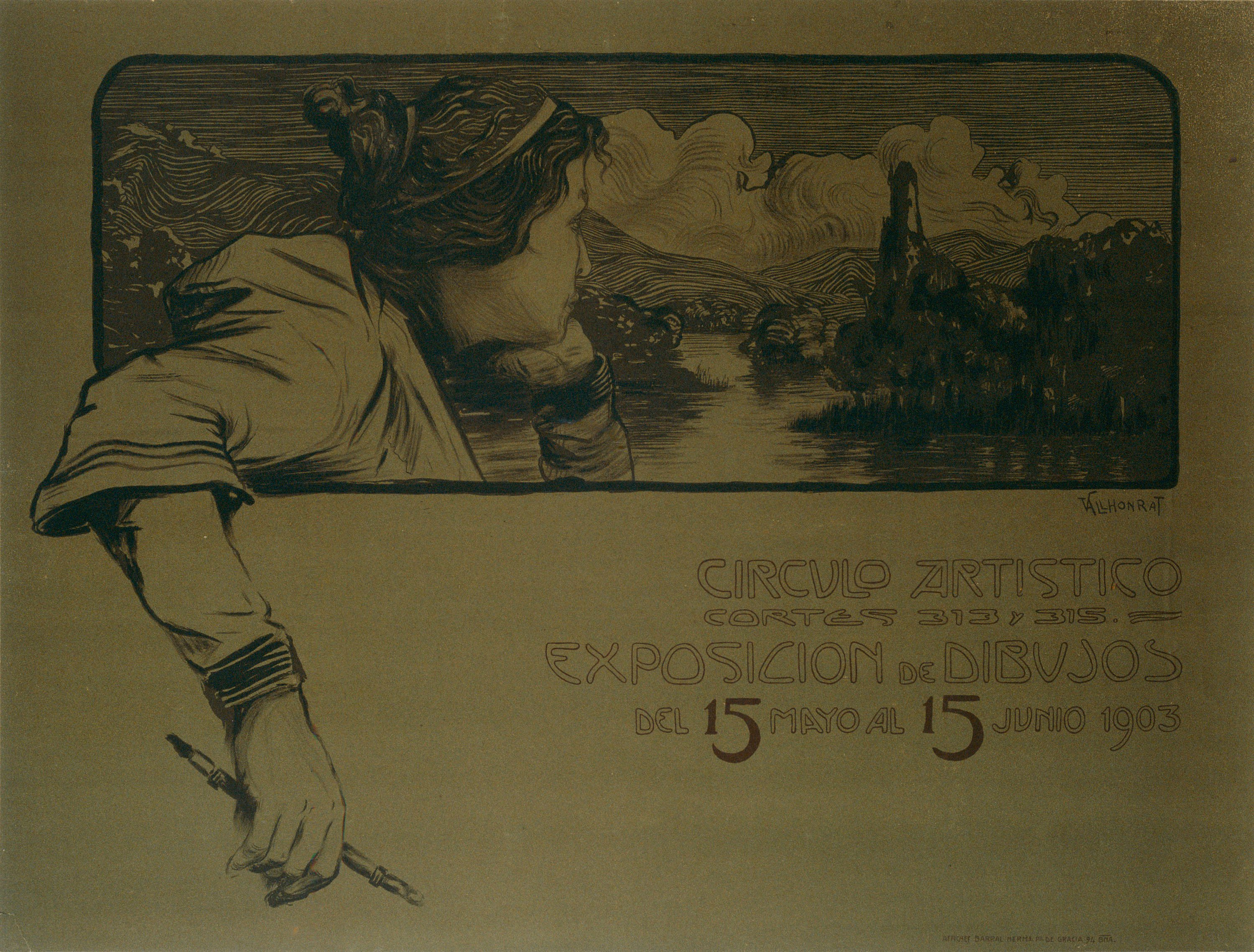 image for: Joan Vallhonrat - Círculo Artístico. Exposición de Dibujos. 1903 - 1903