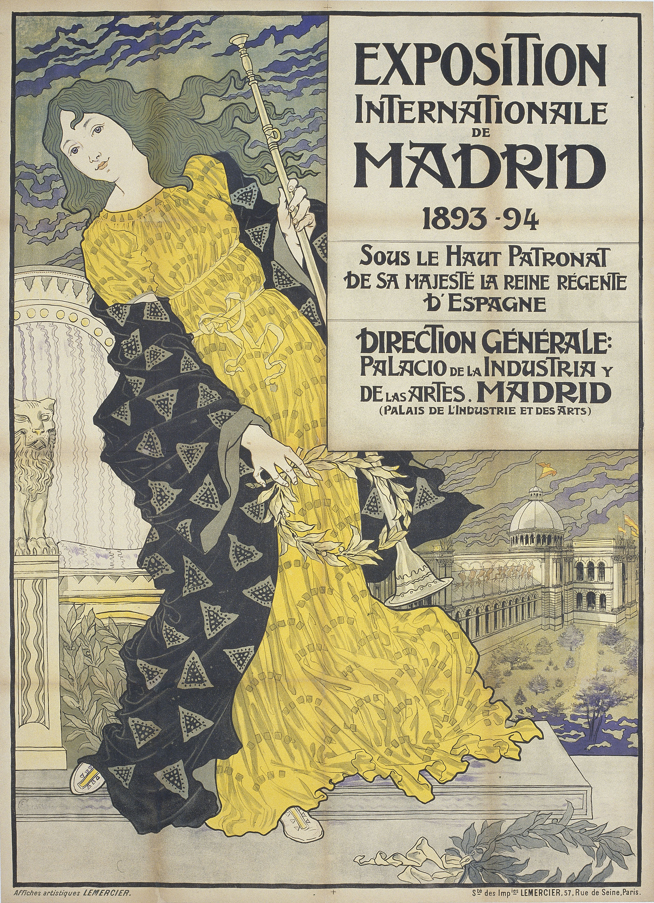 image for: Eugène Samuel Grasset - Exposition Internationale de Madrid - 1893