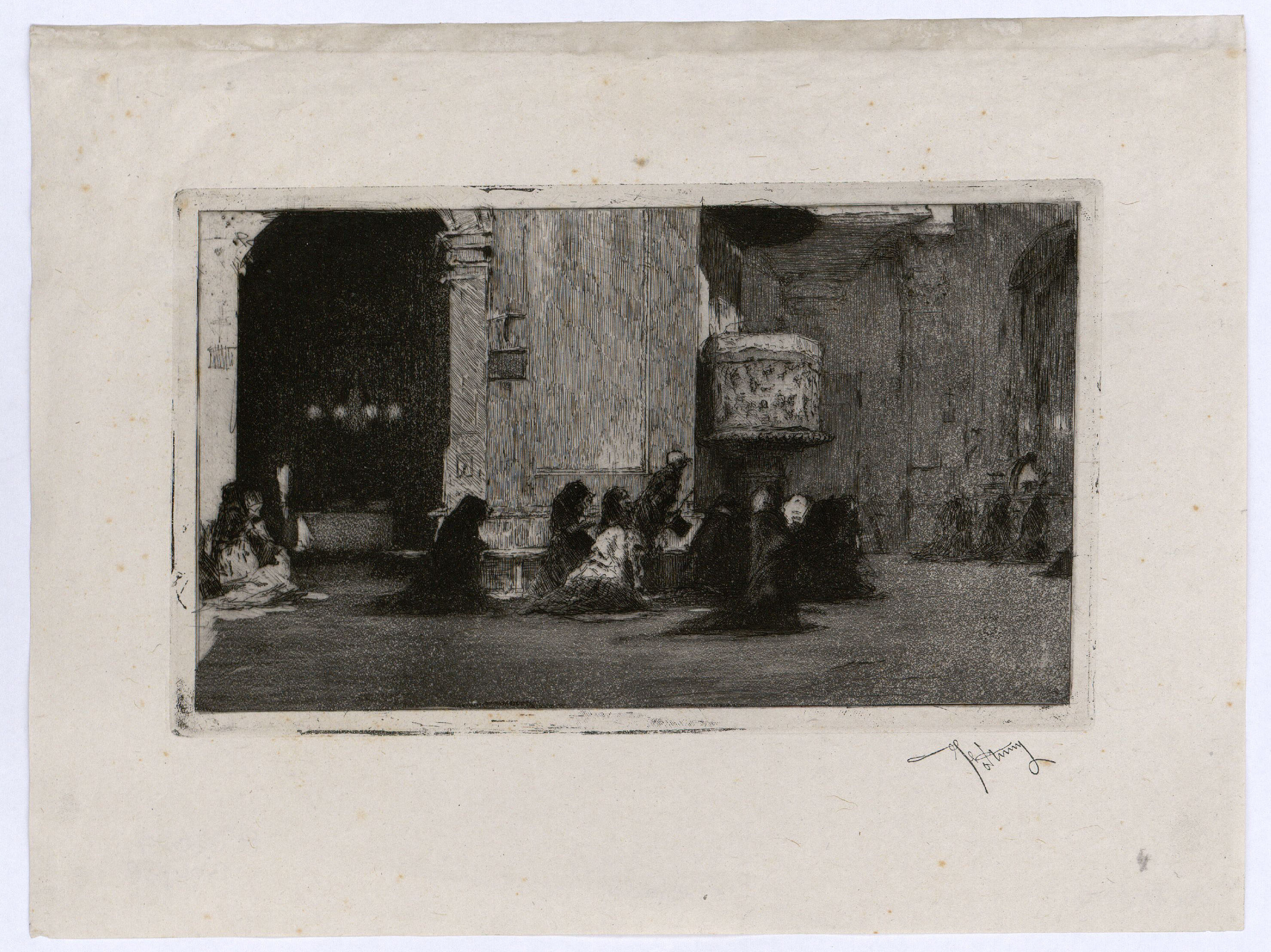 image for: Marià Fortuny - Interior de l&#039;església de Sant Josep - Cap a 1868