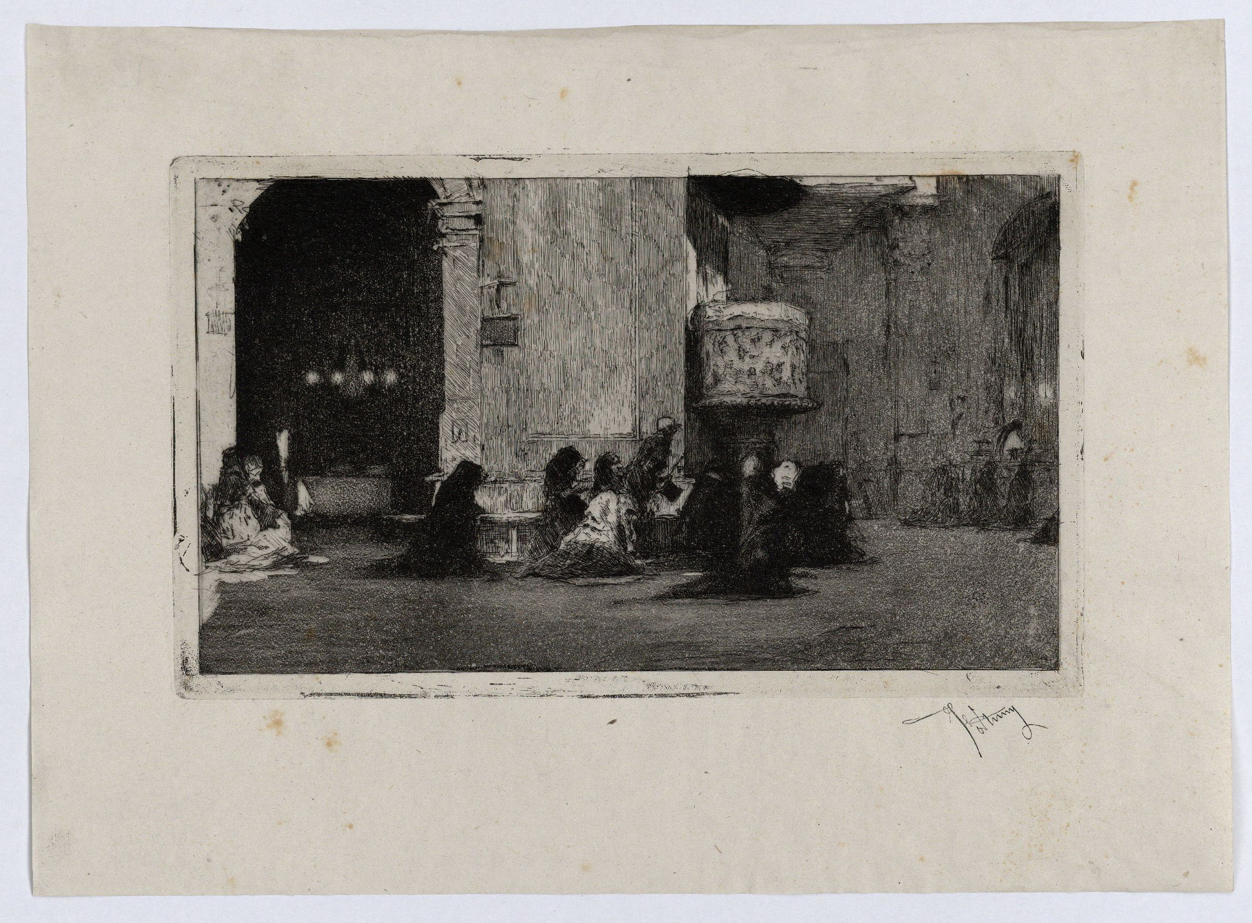 image for: Marià Fortuny - Interior de l&#039;església de Sant Josep - Cap a 1868