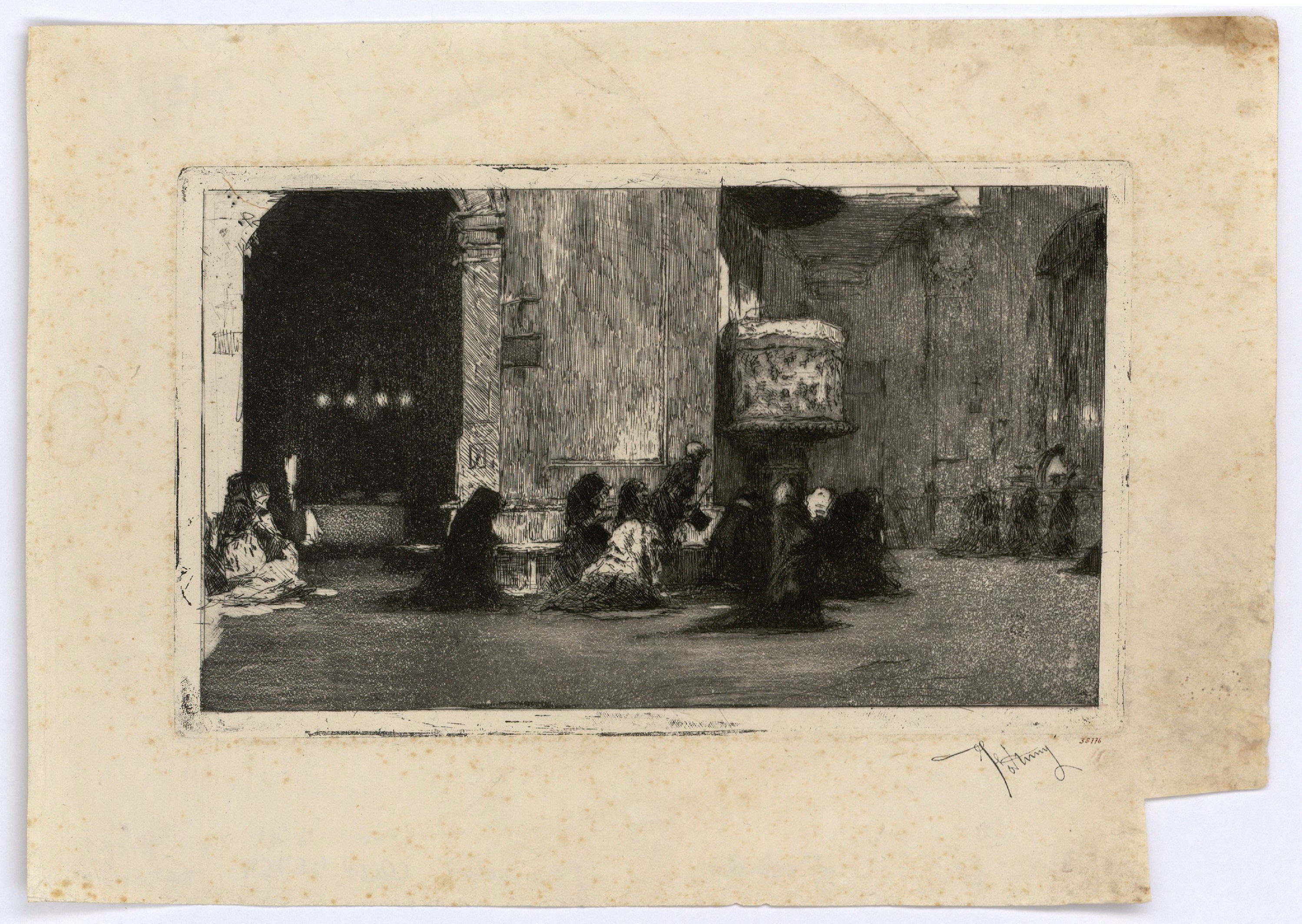 image for: Marià Fortuny - Interior de l&#039;església de Sant Josep - Cap a 1868