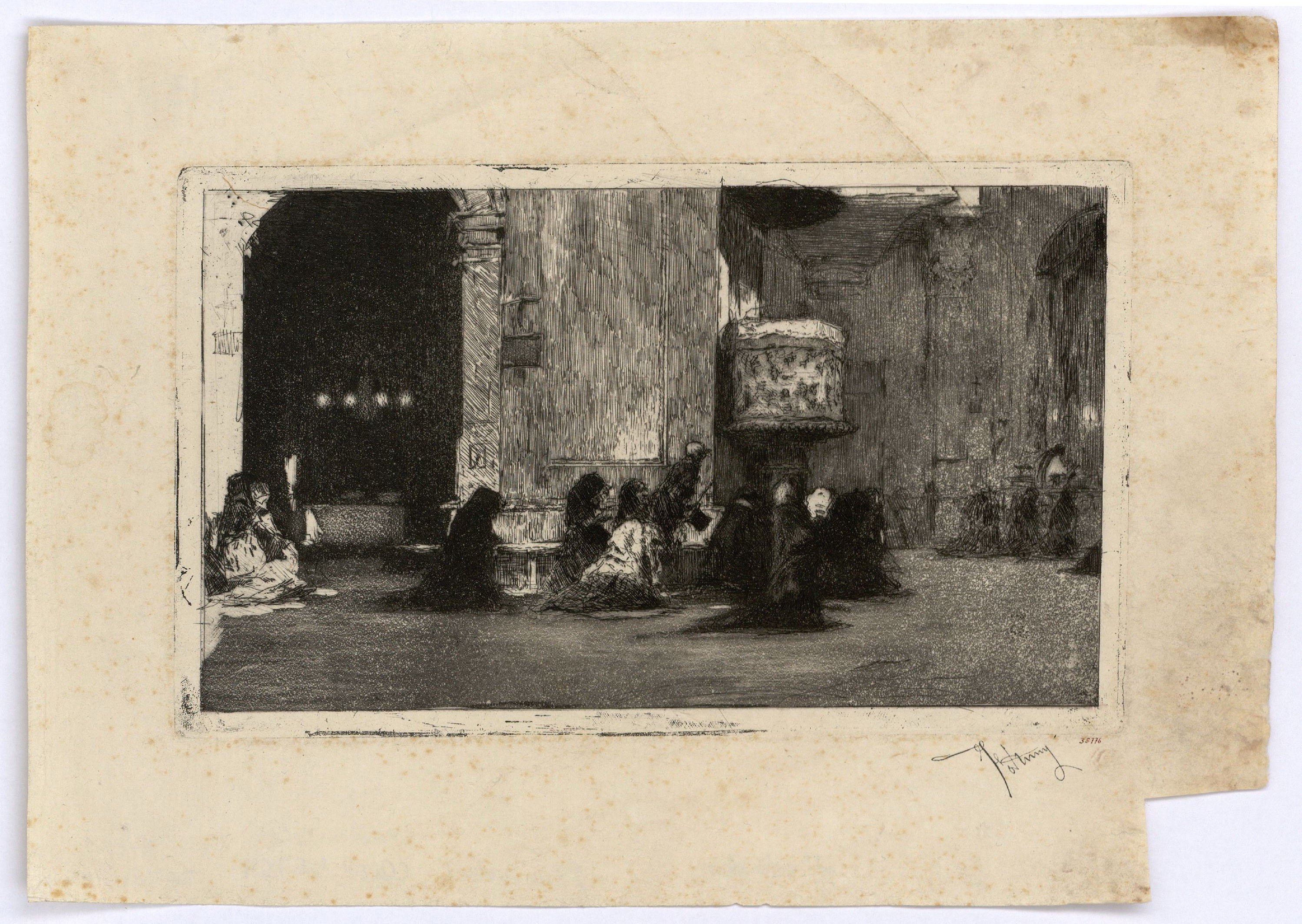 image for: Marià Fortuny - Interior de l&#039;església de Sant Josep - Cap a 1868