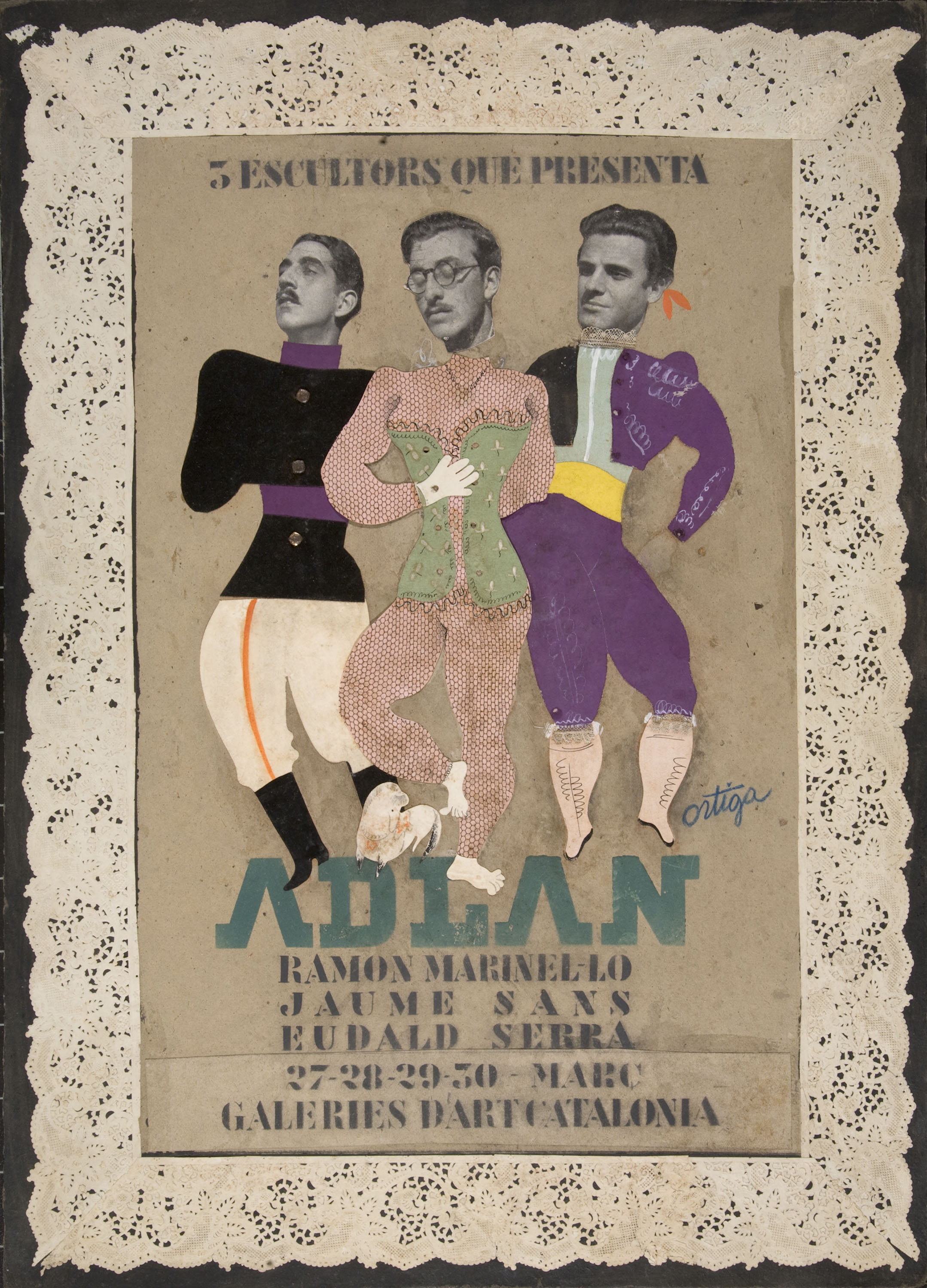 image for: Salvador Ortiga - 3 escultors que presenta ADLAN - 1935
