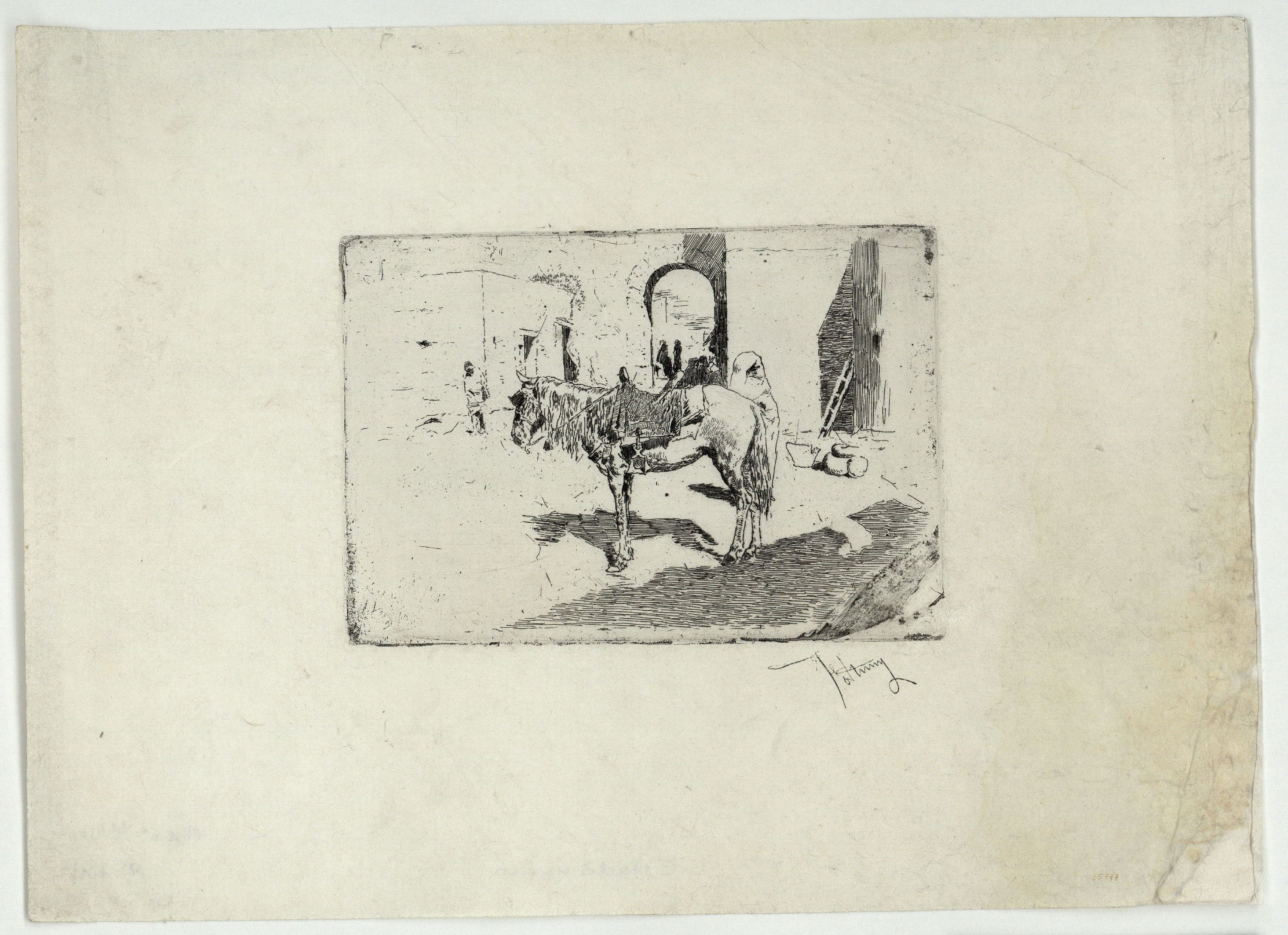 image for: Marià Fortuny - Cavall marroquí - Cap a 1873-1874