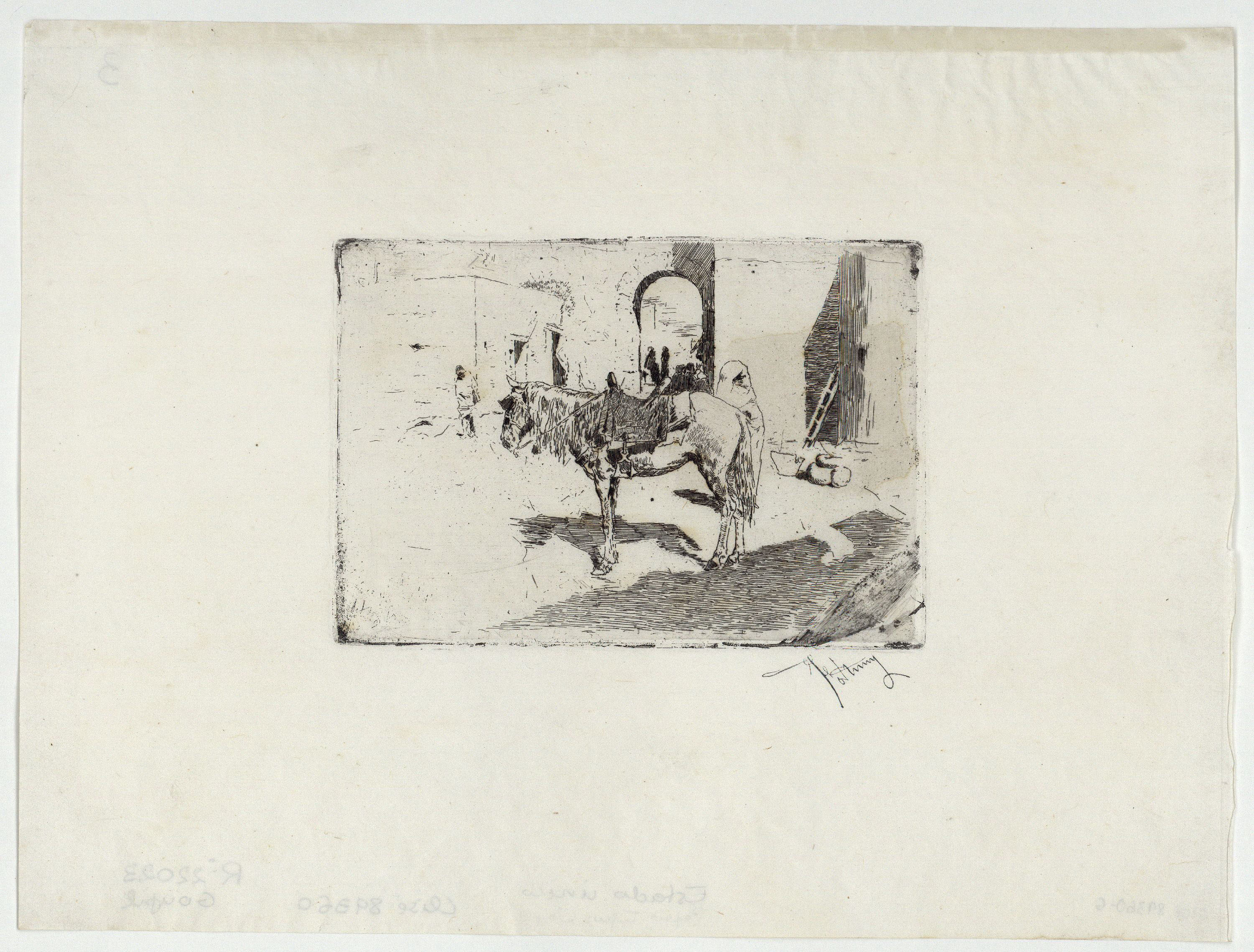 image for: Marià Fortuny - Cavall marroquí - Cap a 1873-1874