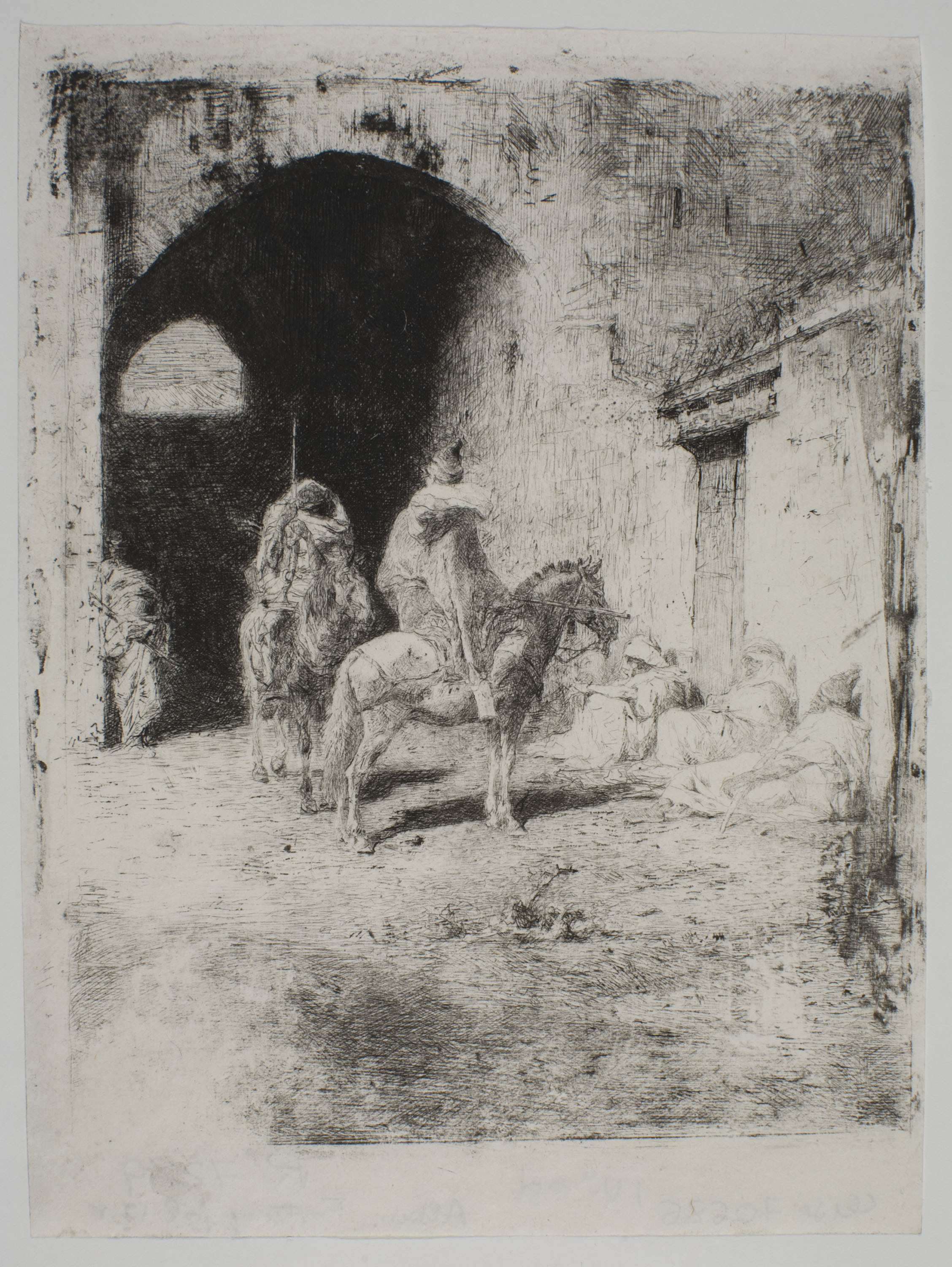 image for: Marià Fortuny - Guàrdia de la qasba a Tetuan - Cap a 1861