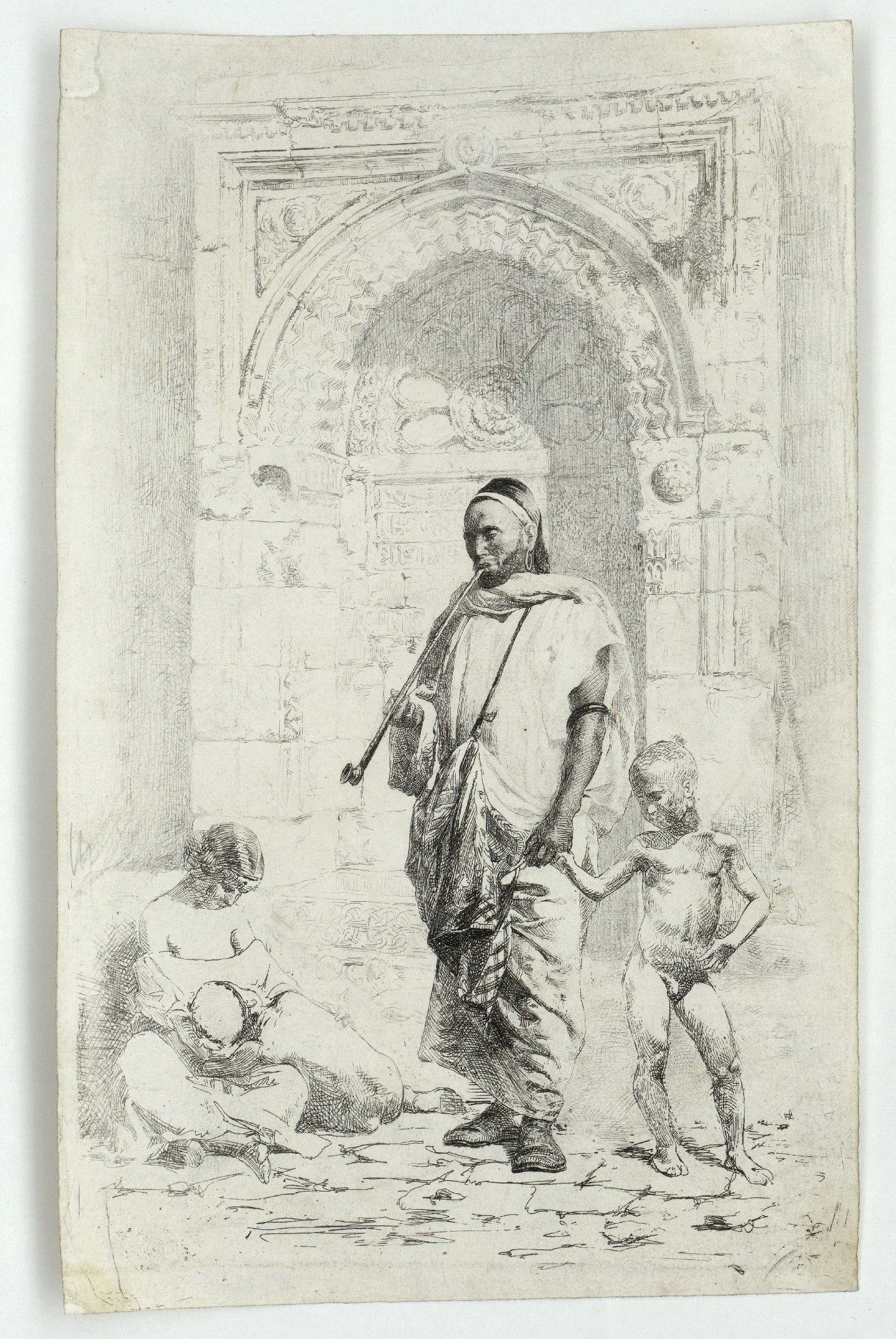 image for: Marià Fortuny - Família marroquina - 1862