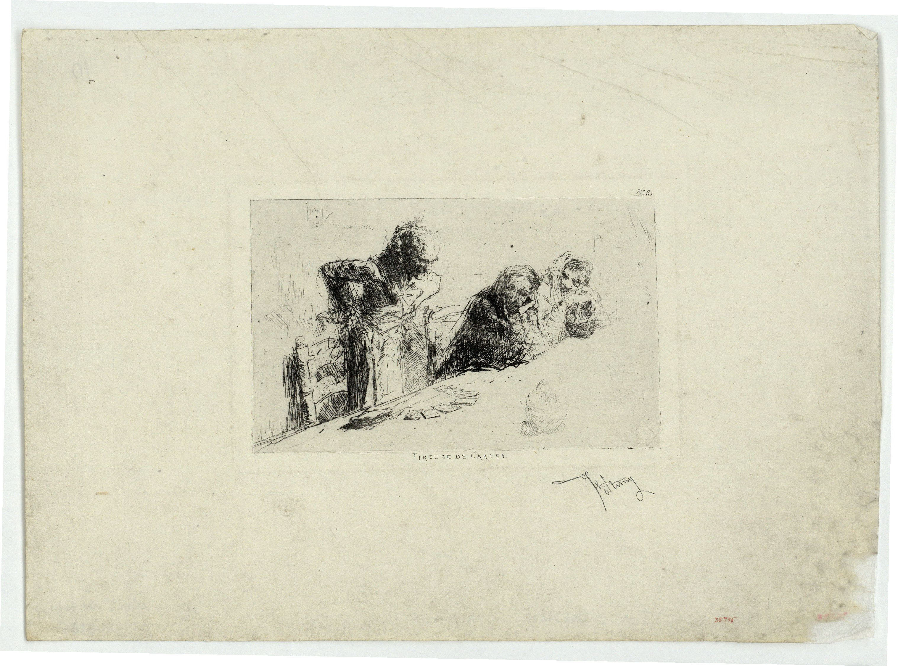 image for: Marià Fortuny - Tireuse de cartes (Tiradora de cartes) - Cap a 1867