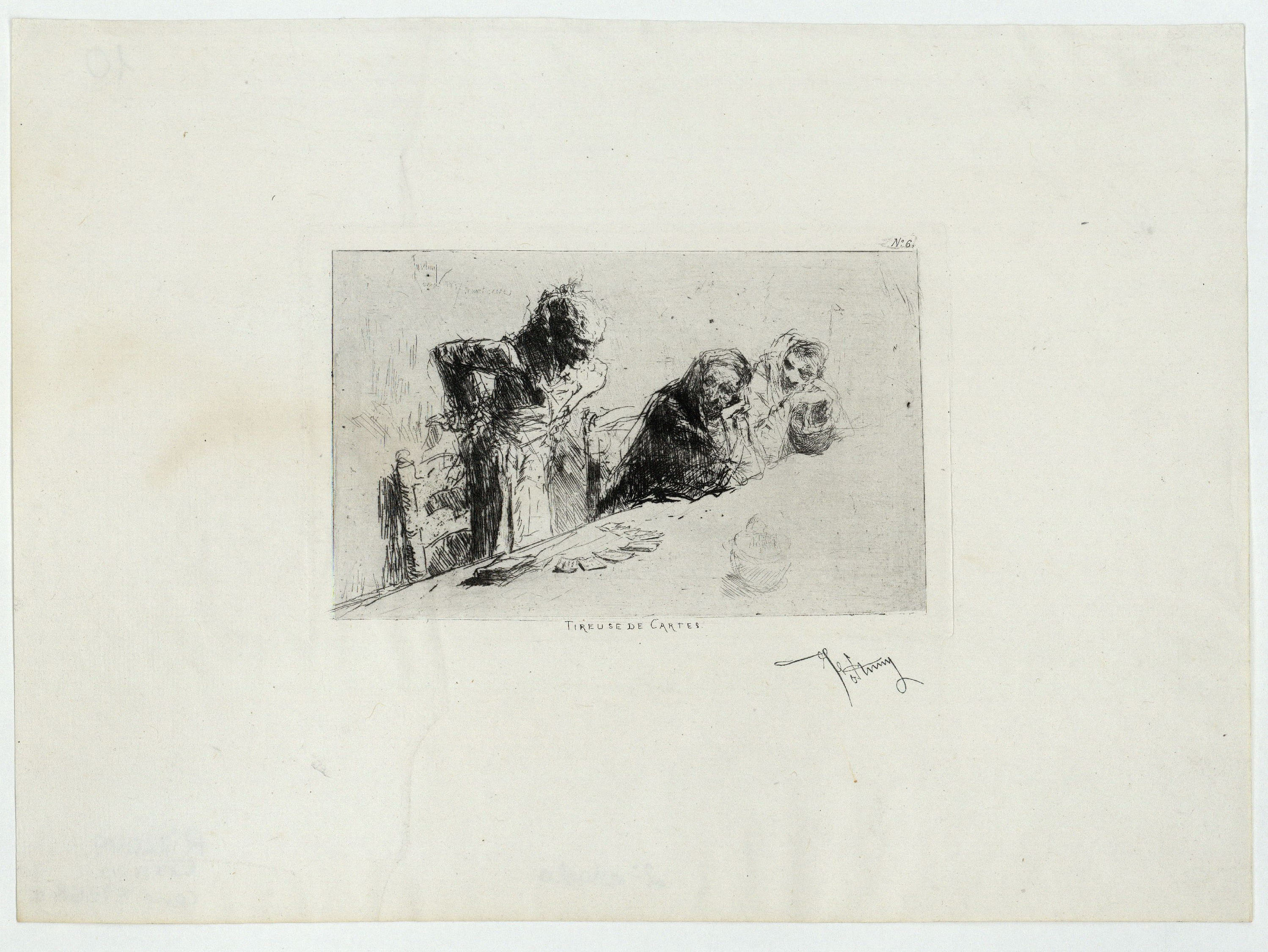 image for: Marià Fortuny - Tireuse de cartes (Tiradora de cartes) - Cap a 1867