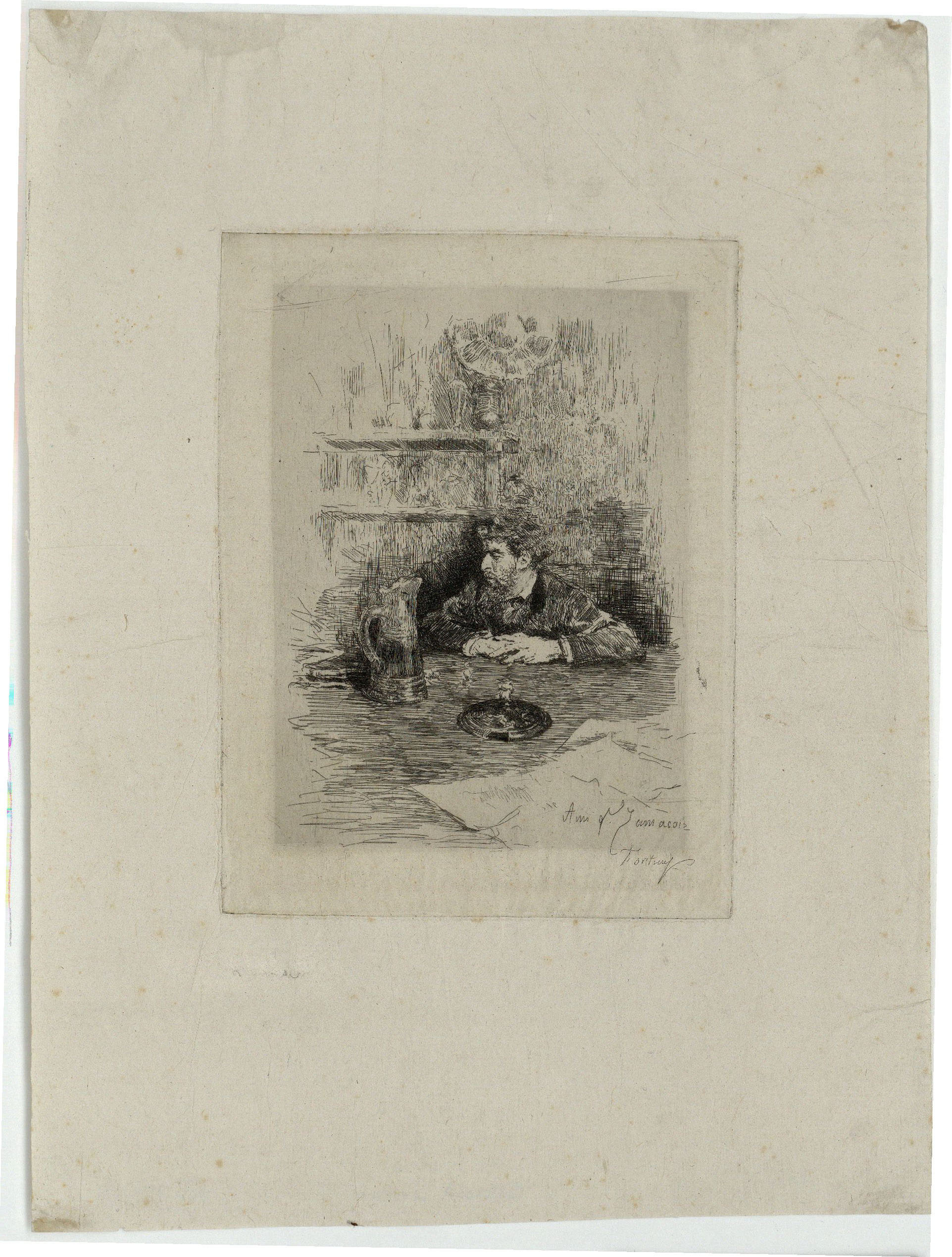 image for: Marià Fortuny - Retrat d&#039;Eduardo Zamacois - Cap a 1869