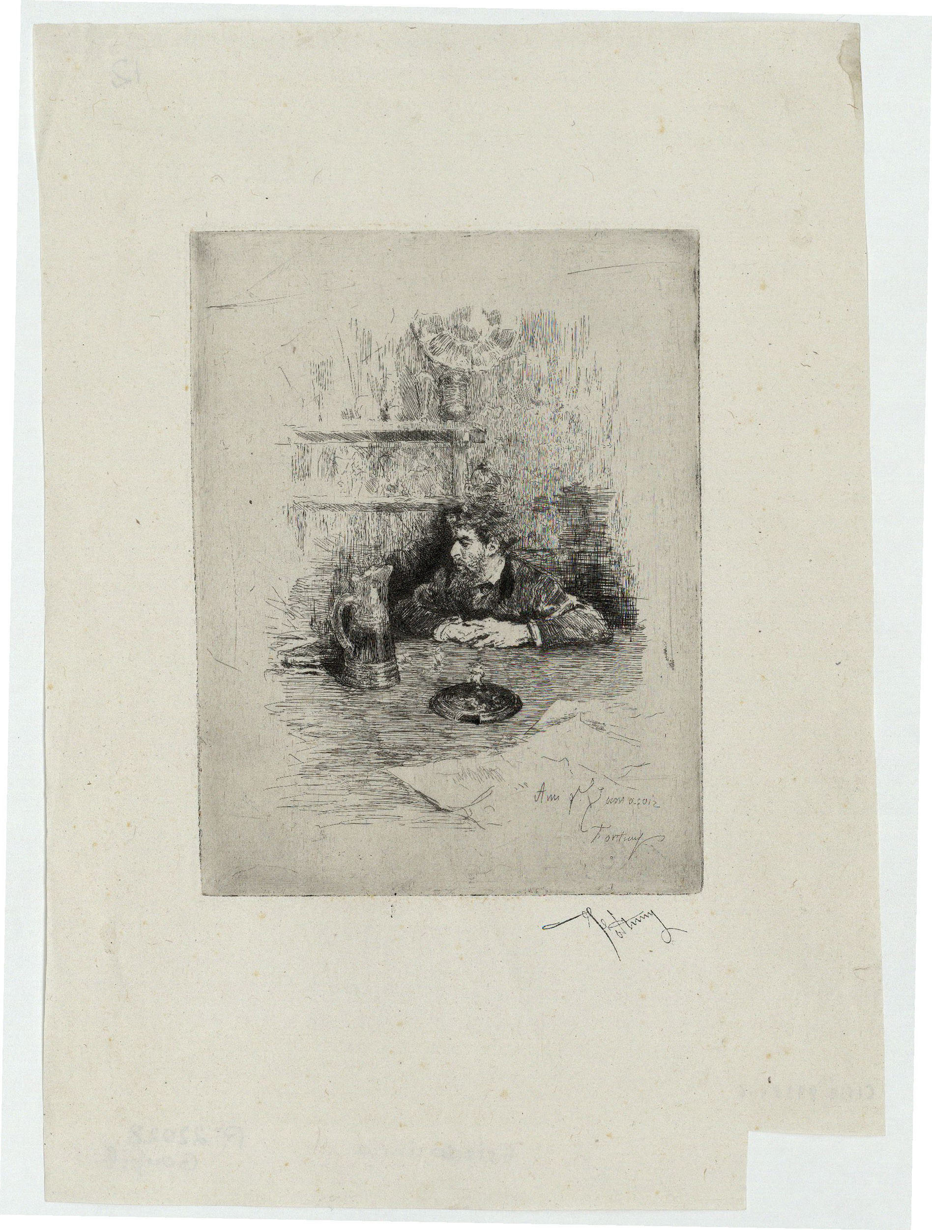 image for: Marià Fortuny - Retrat d&#039;Eduardo Zamacois - Cap a 1869