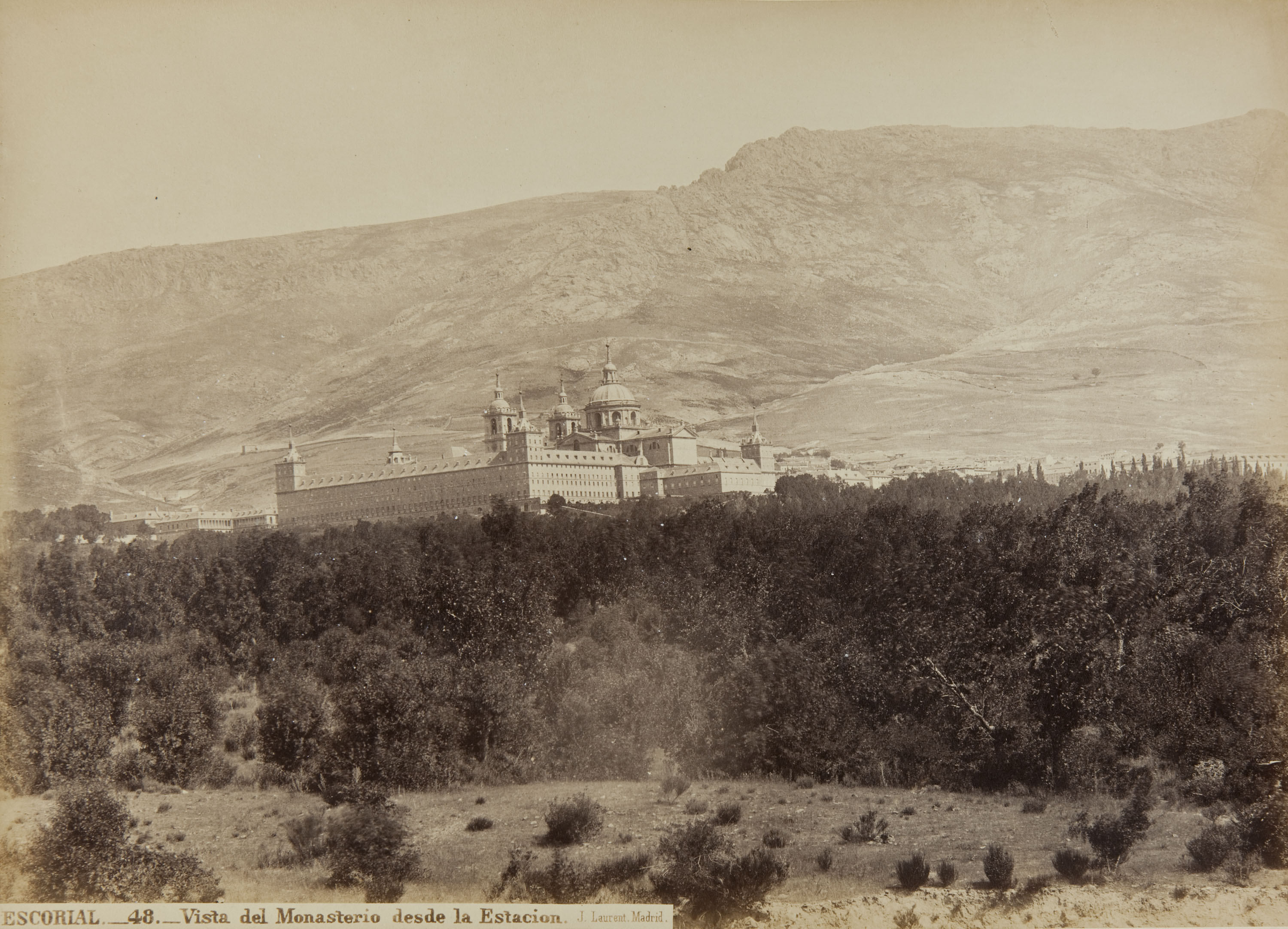 image for: Jean Laurent - Escorial. Vista del Monasterio desde la Estacion - Cap a 1865