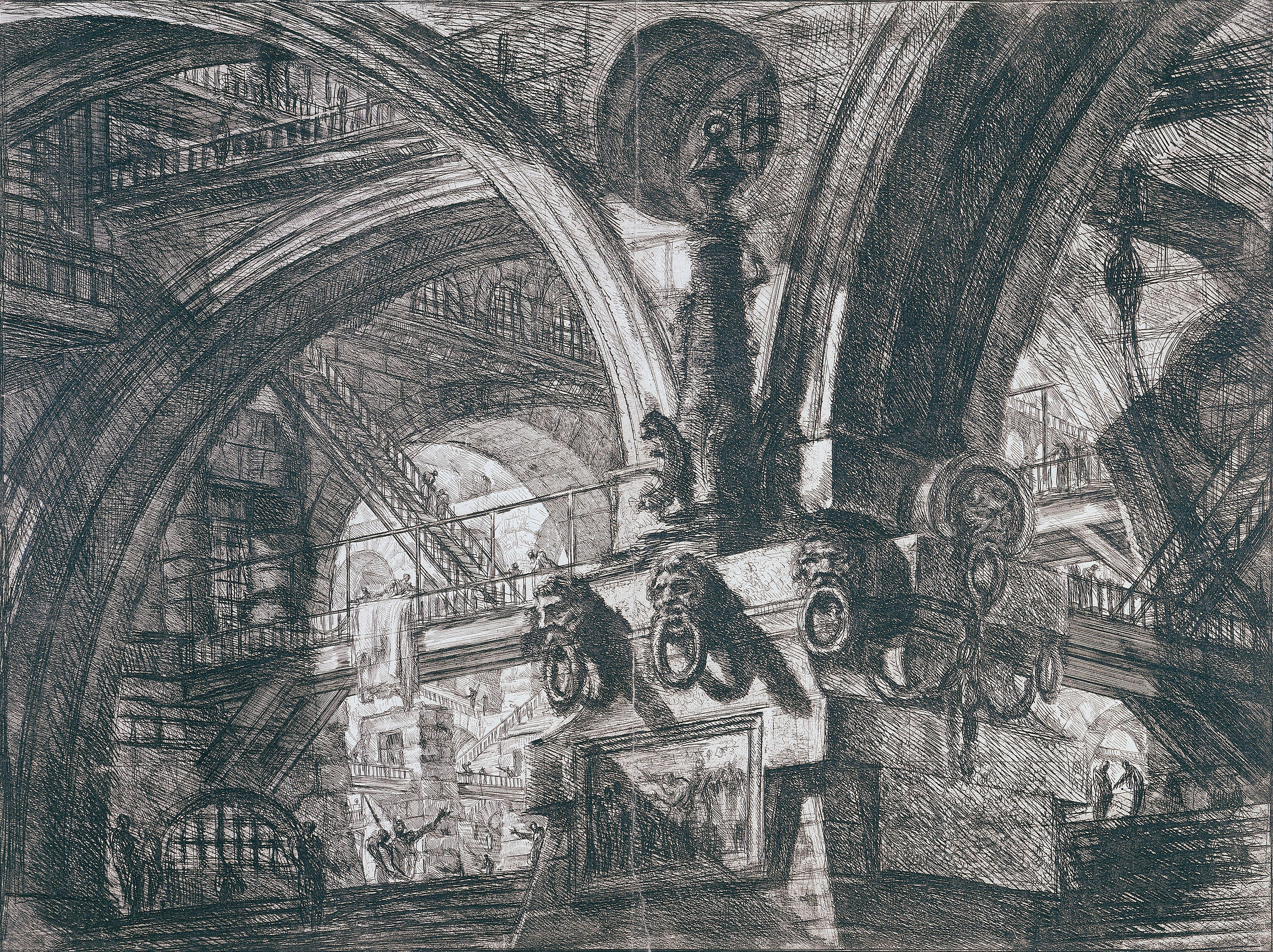image for: Giovanni Battista Piranesi - Presó - Cap a 1760