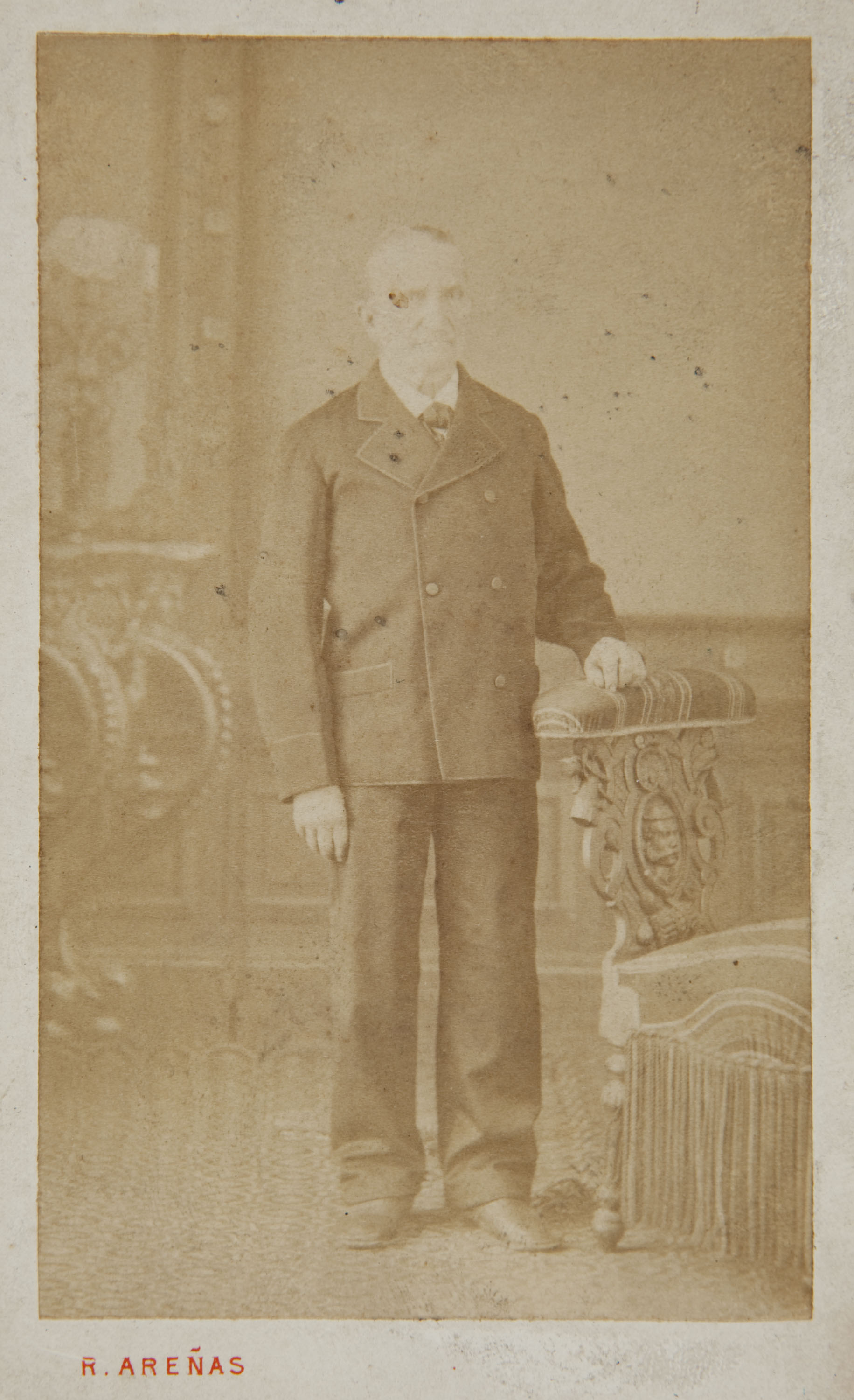 image for: Rafael Areñas Miret - Retrat d&#039;home - Cap a 1890