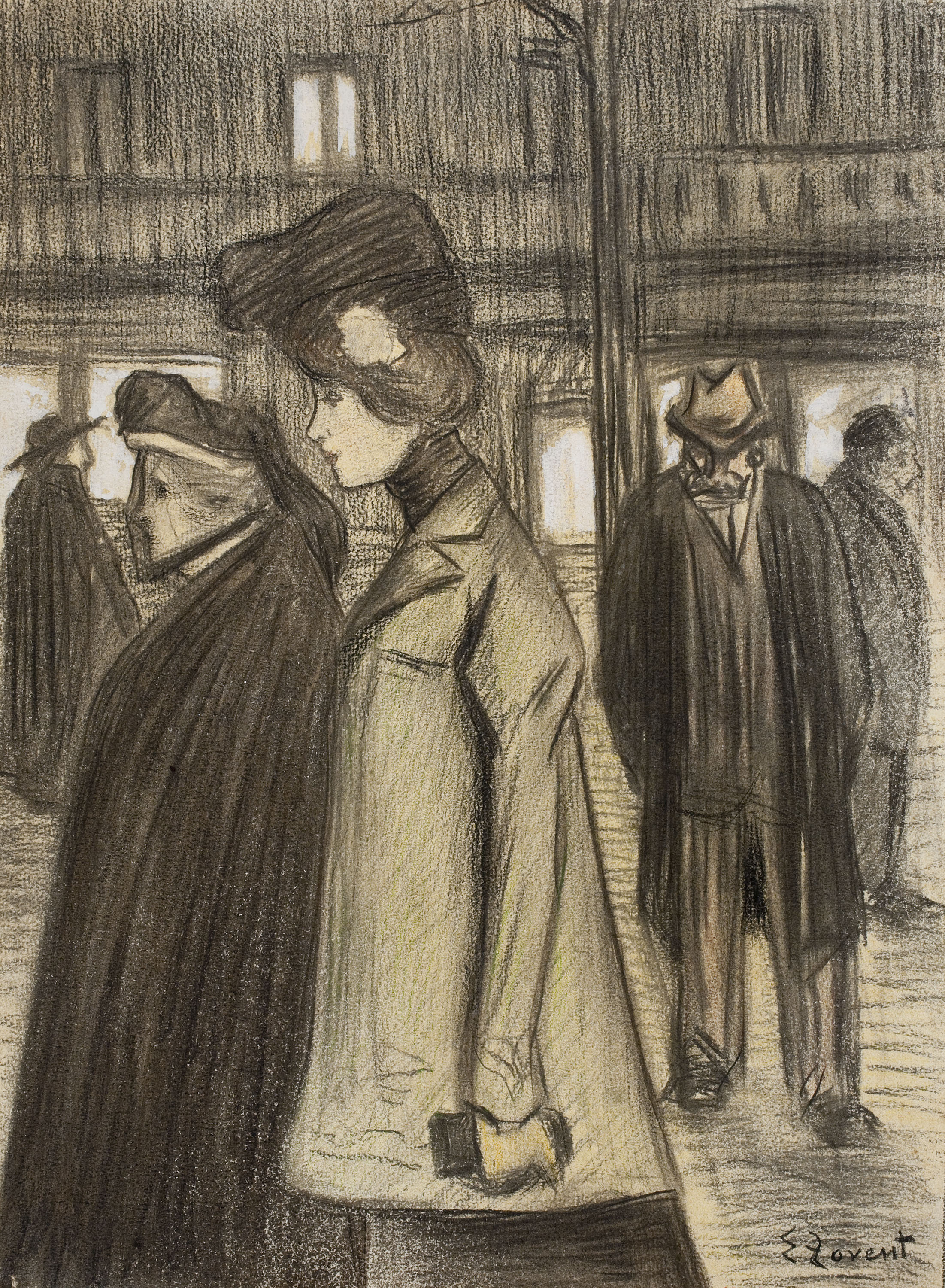 image for: Eveli Torent - Escena de carrer - Cap a 1900-1910