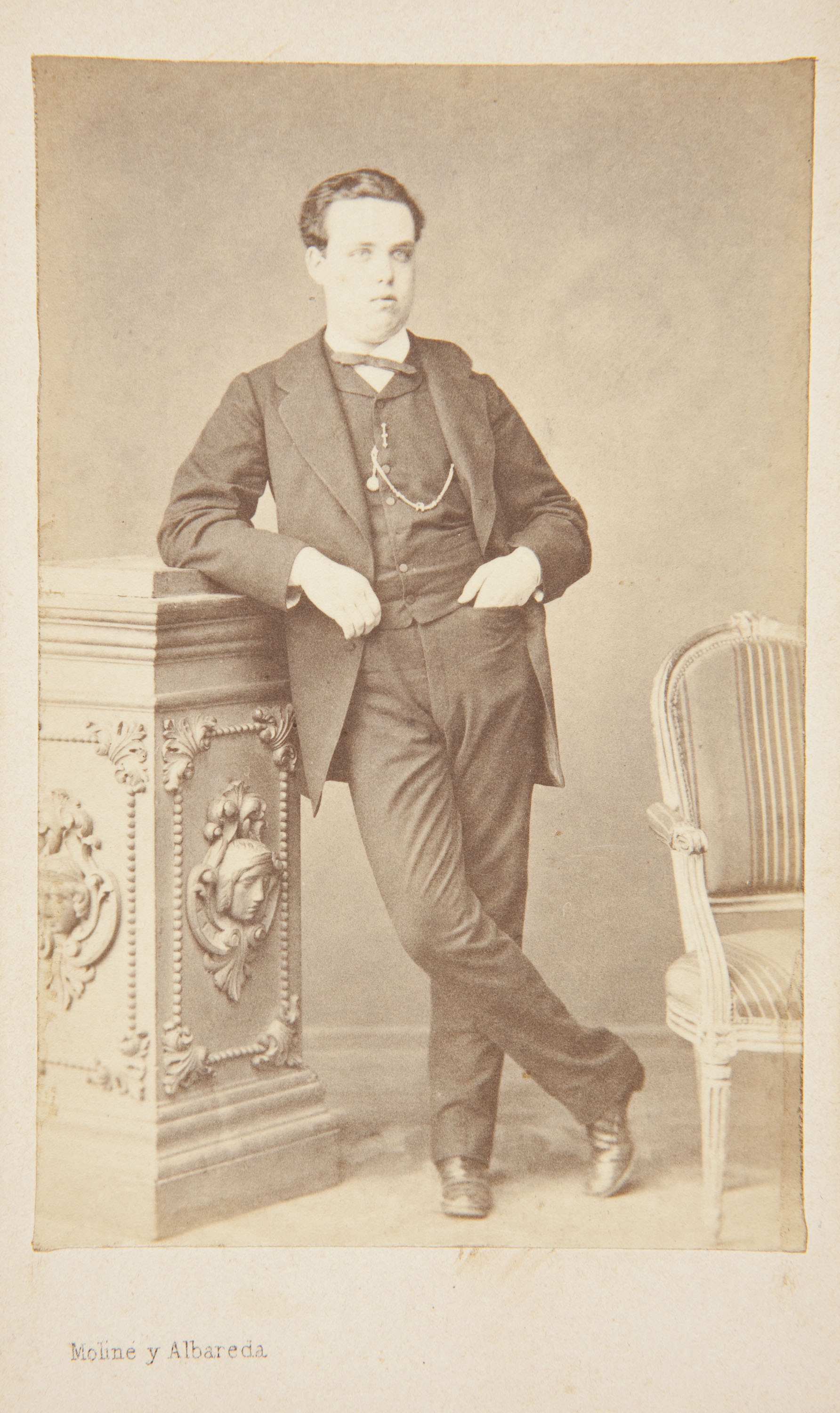 image for: Moliné y Albareda. Barcelona - Retrat d&#039;home - Cap a 1860