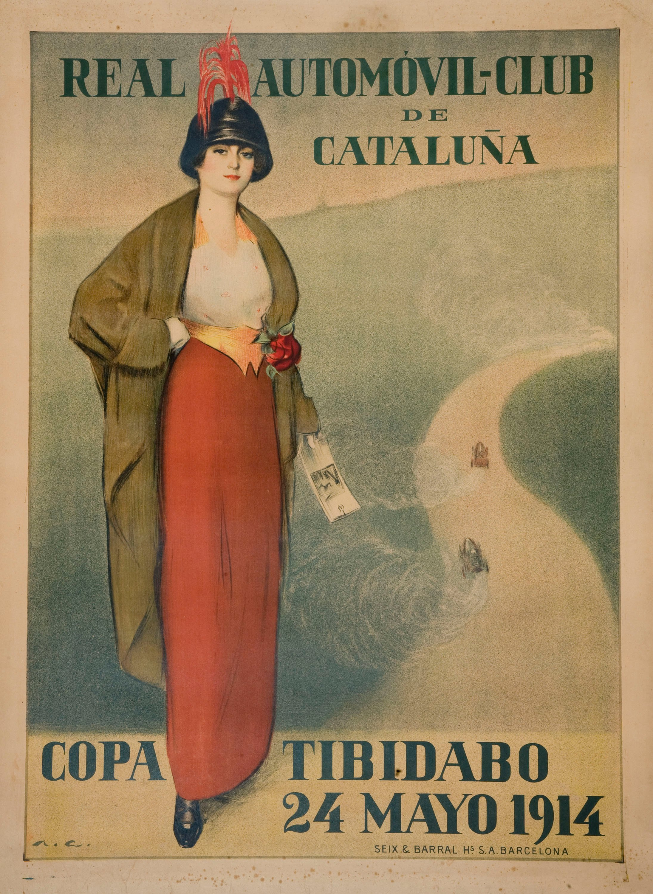 image for: Ramon Casas - Real Automóvil-Club de Cataluña. Copa Tibidabo - 1914