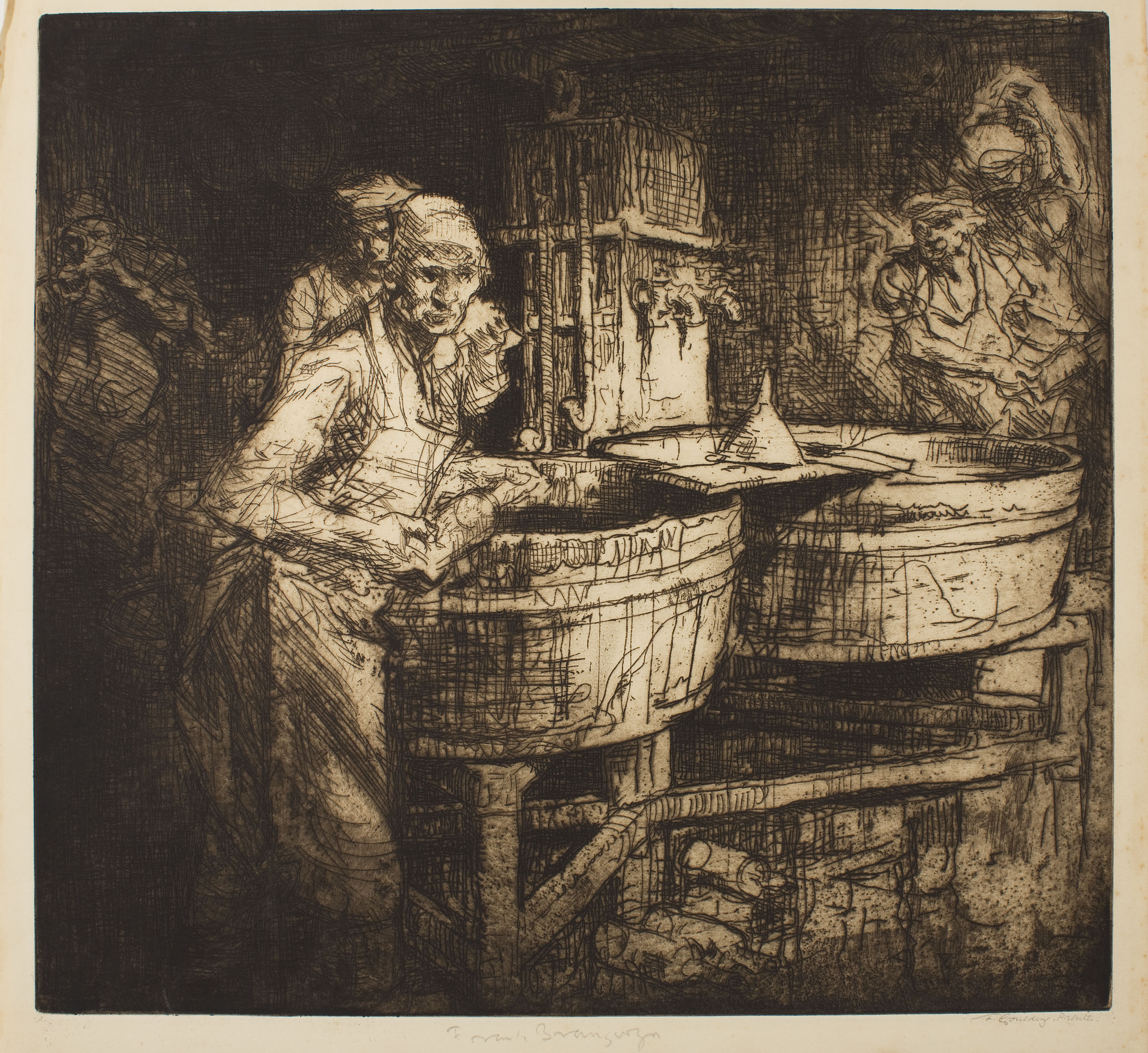image for: Frank Brangwyn - Rentant ampolles - 1906
