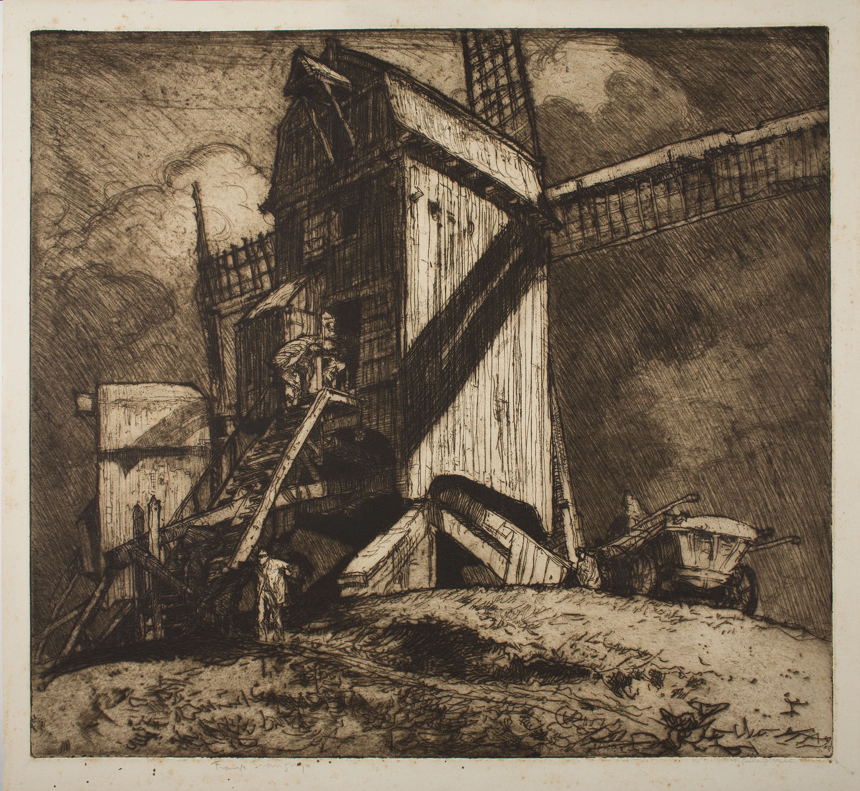 image for: Frank Brangwyn - Molins de vent - Cap a 1907